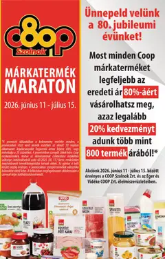 COOP Szolnok akciós újság - amely érvényes a következő dátumtól: 11.06.2026 | Oldal: 8 | Termékek: Chips, Bacon, Gluténmentes, Derelye