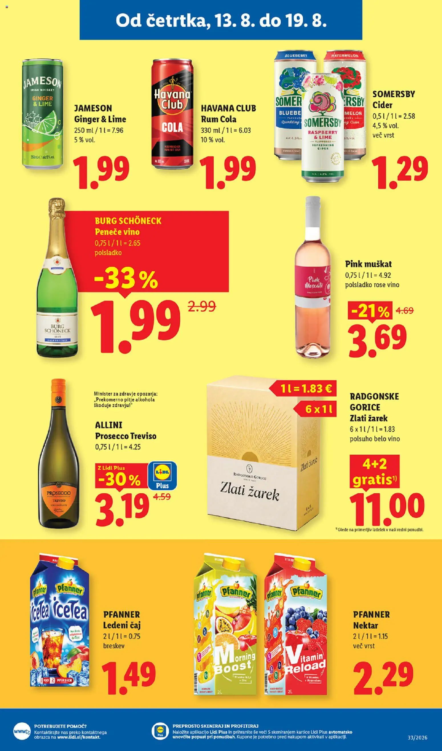 Novi Lidl katalog ponudbe – veljaven od 13.08.2026 | Stran: 11 | Izdelki: Ledeni čaj, Belo vino, Vino, Caj