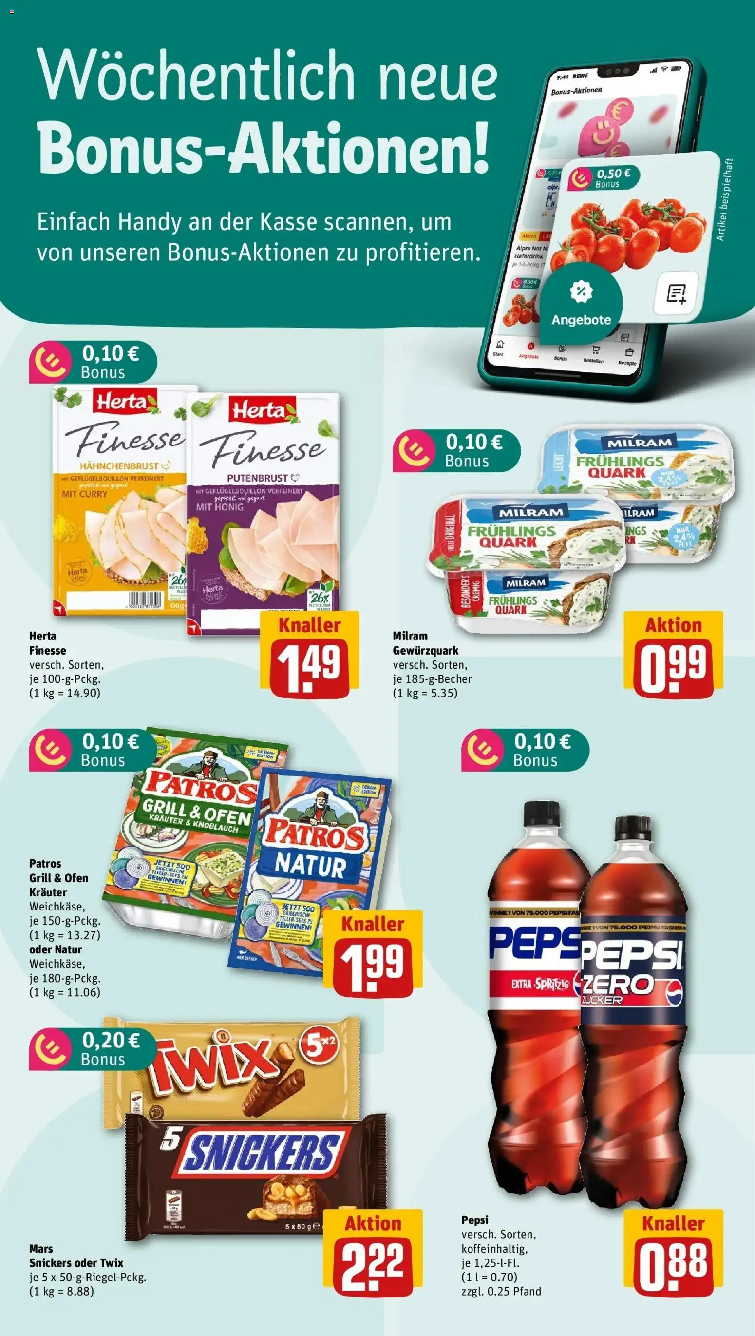 Rewe Prospekt Templin – gültig ab 27.07.2026 | Seite: 2 | Produkte: Ofen, Grill, Twix, Knoblauch
