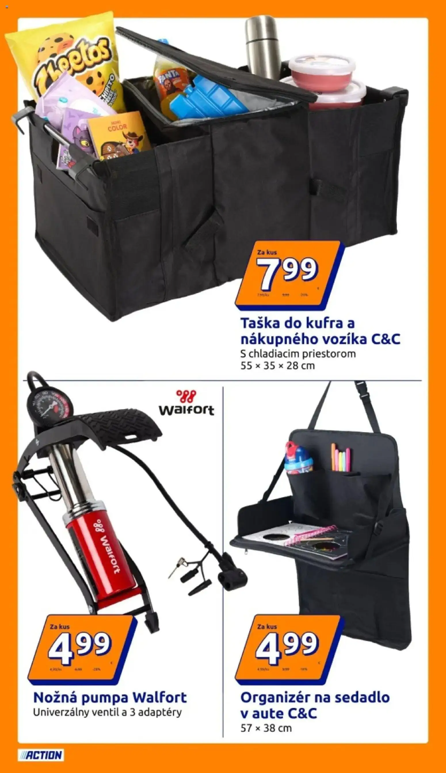 Nové Action akcie – leták je platný od 08.07.2026 | Strana: 11 | Produkty: Pumpa, Organizér, Ventil