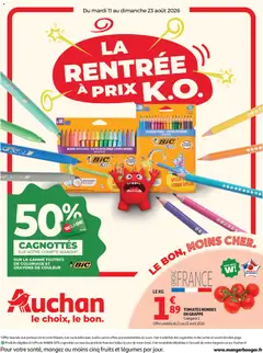 Auchan Rentrée prix KO hypers - Voorbeeld van een folder van Auchan, geldig van 11/08/2026