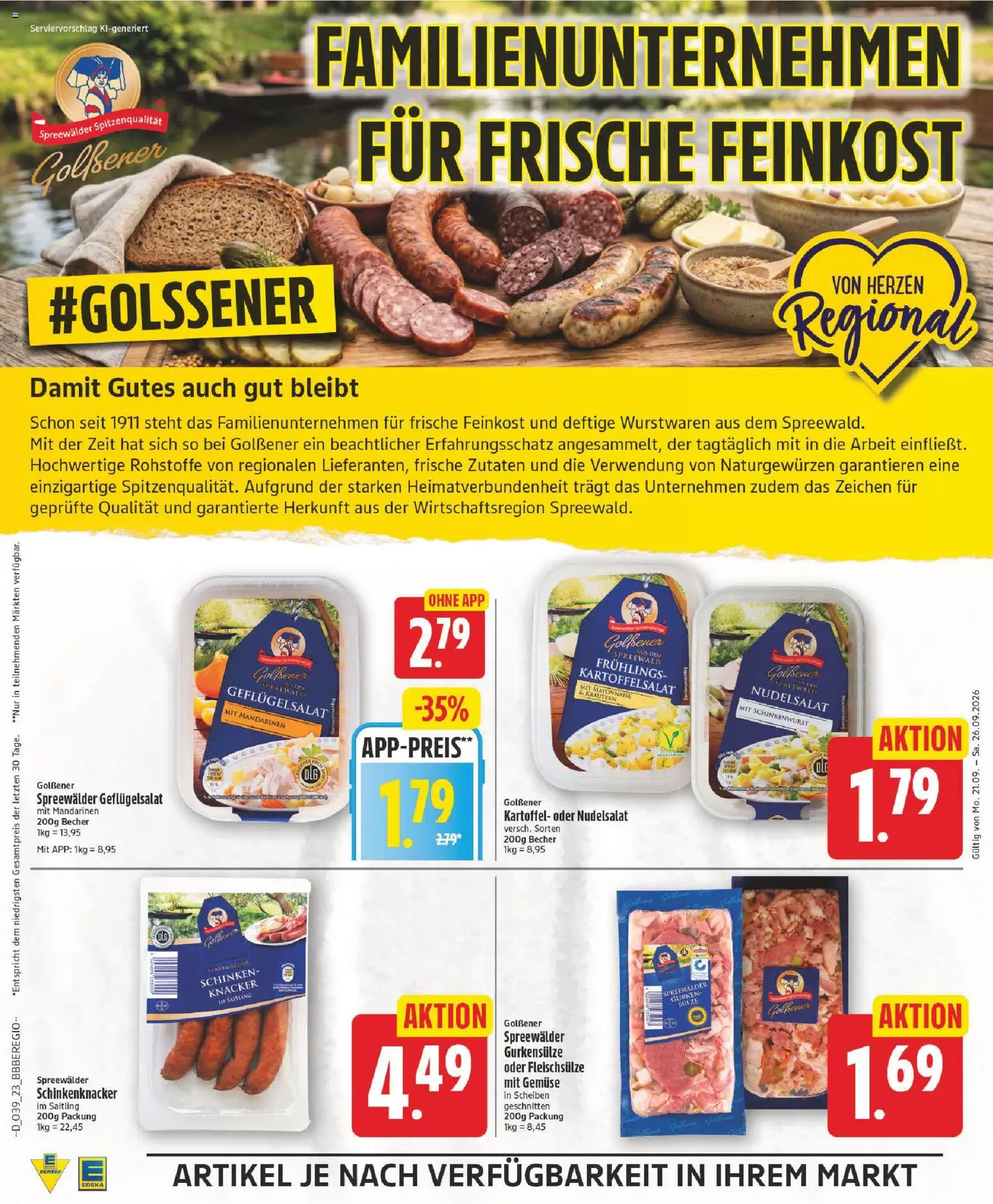 Edeka Prospekt – gültig ab 21.09.2026 | Seite: 23