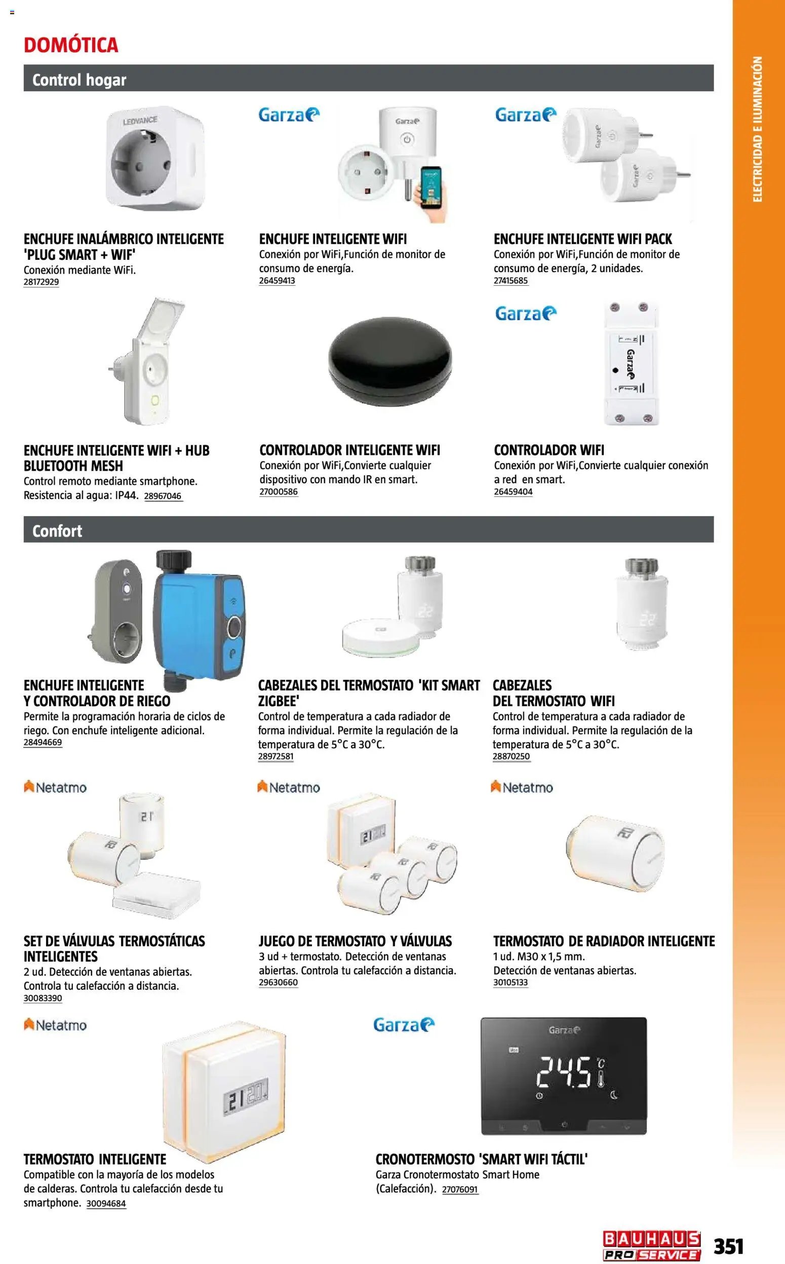 Bauhaus ProService │ válido desde el 11/05/2026 | Página: 351 | Productos: Iluminación, Agua, Enchufe, Radiador