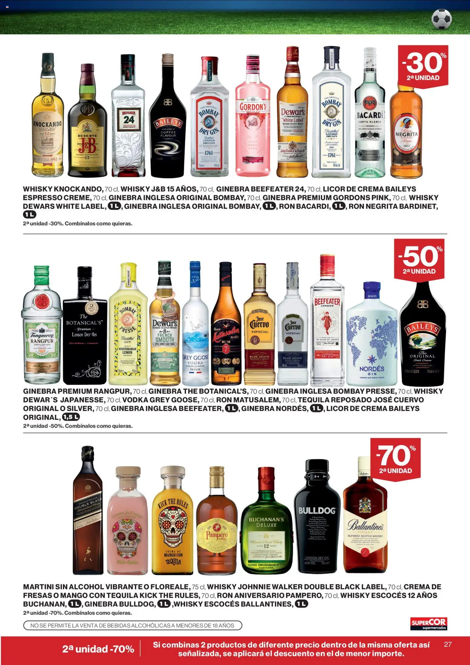 Supercor folleto │ válido desde el 18.06.2026 | Página: 27 | Productos: Ginebra, Whisky, Apple, Ρούτερ