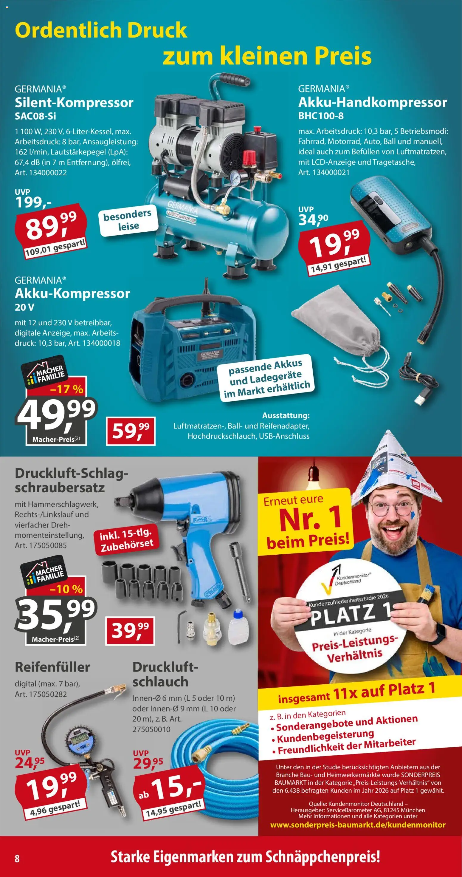 Sonderpreis Baumarkt Prospekt – gültig ab 26.09.2026 | Seite: 8