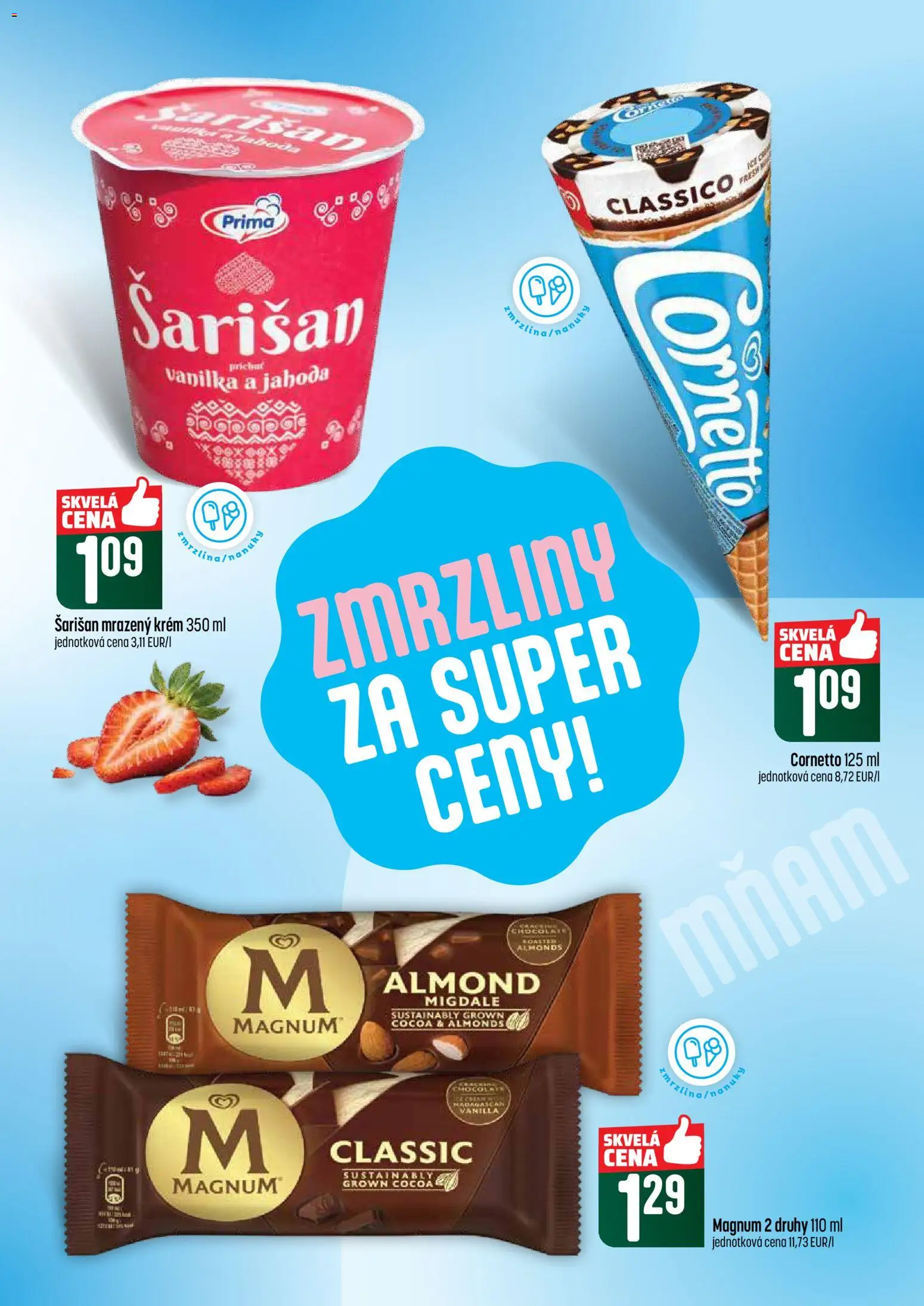 Nové COOP Jednota akcie – leták je platný od 04.06.2026 | Strana: 21 | Produkty: Magnum, Krém