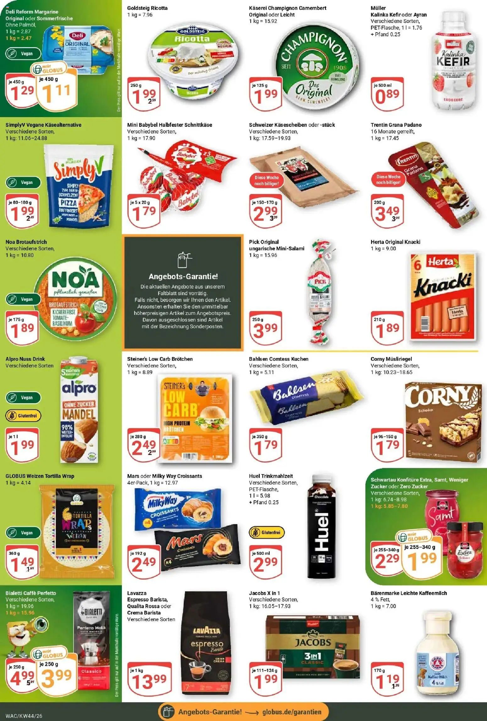 Globus Prospekt Markkleeberg – gültig ab 26.10.2026 | Seite: 10 | Produkte: Lavazza, Kefir, Zucker, Deli reform