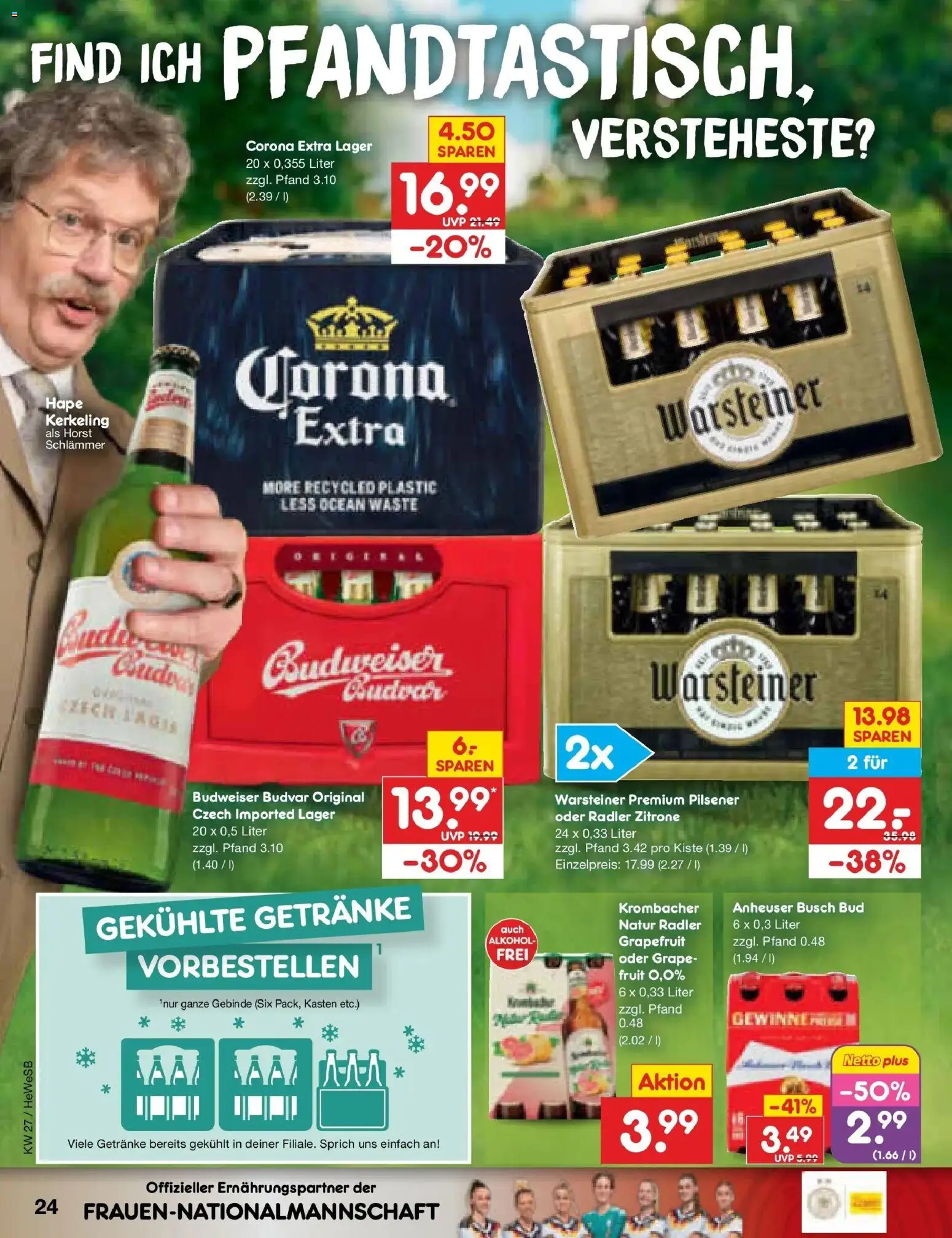 Netto Marken-Discount Prospekt Hamburg – gültig ab 29.06.2026 | Seite: 36 | Produkte: Grapefruit, Radler, Warsteiner, Budweiser