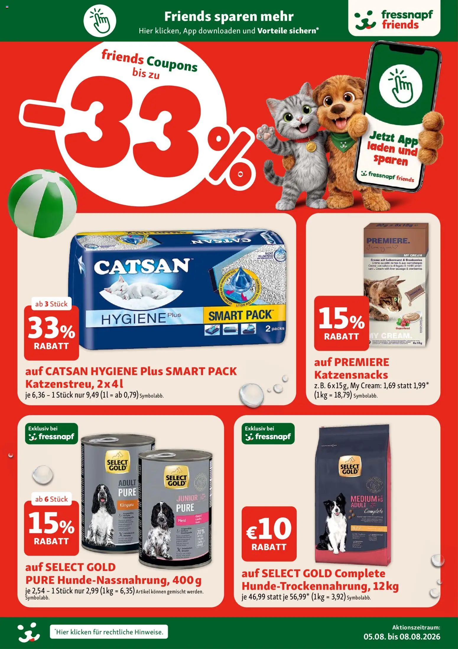 Fressnapf Flugblatt gültig ab 05.08.2026 | Seite: 12 | Produkte: Creme