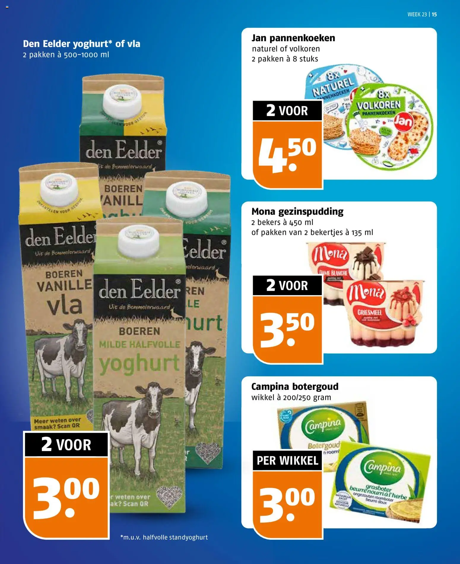 {H1} | Pagina: 15 | Producten: Yoghurt, Pannenkoeken, Pavilon