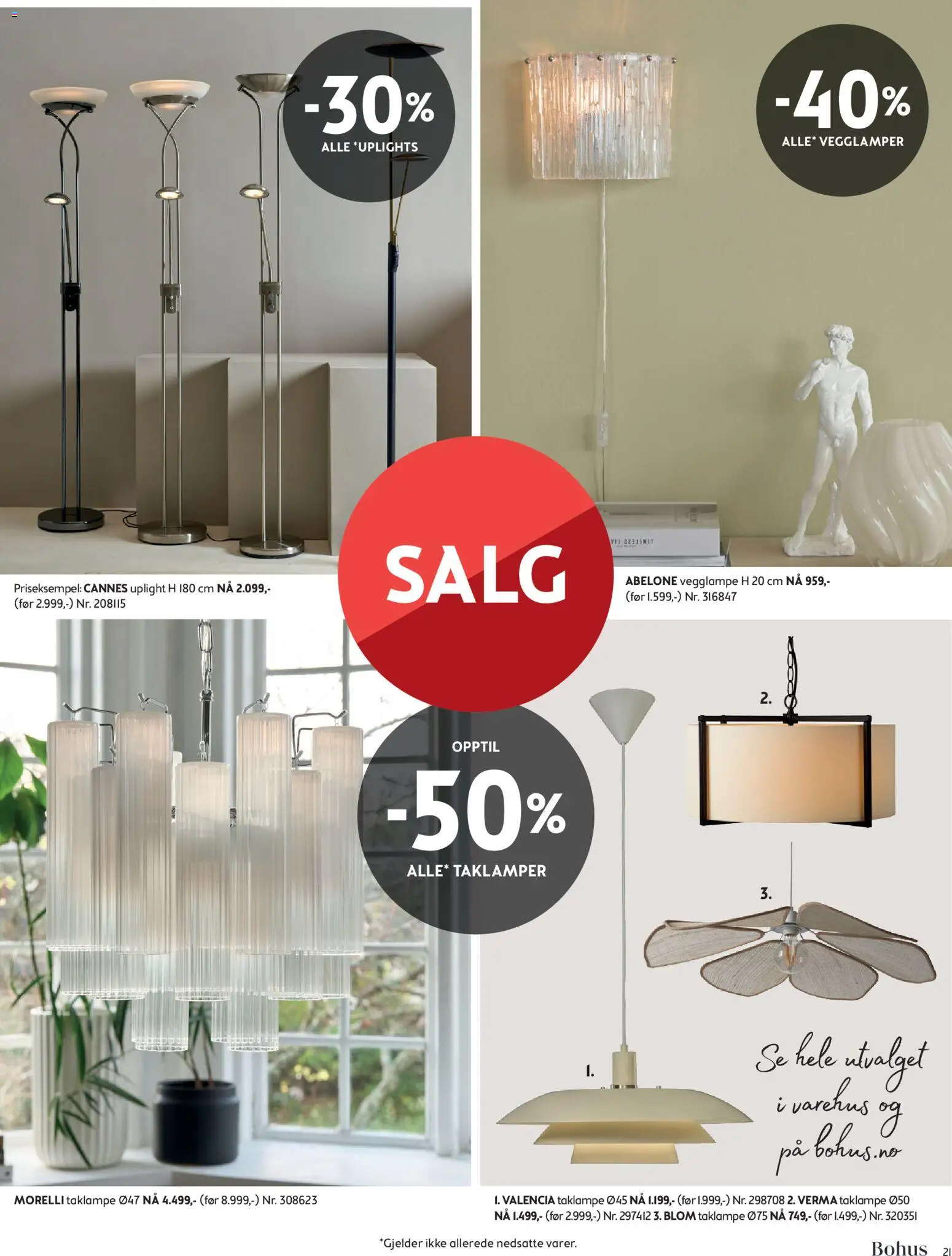 {H1} | Side: 21 | Produkter: Vegglampe, Taklampe