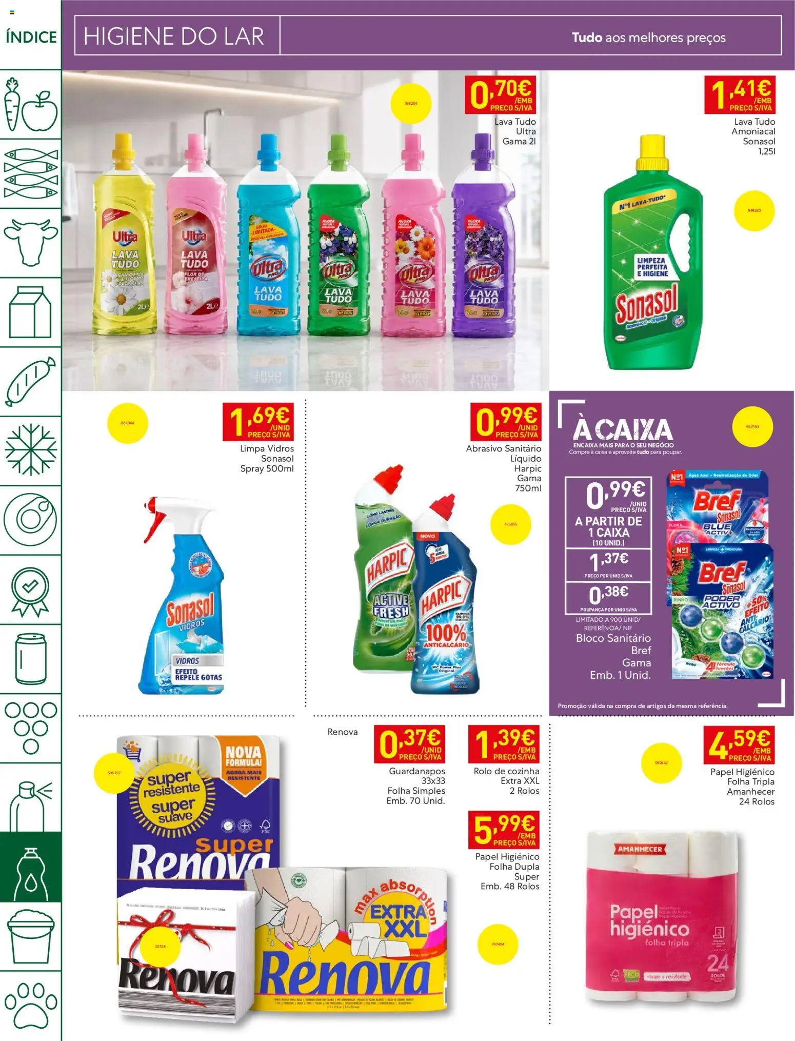 Recheio folheto │ válido de 07/07/2026 | Página: 42 | Produtos: Agua, Polos, Papel higiénico, Guardanapos