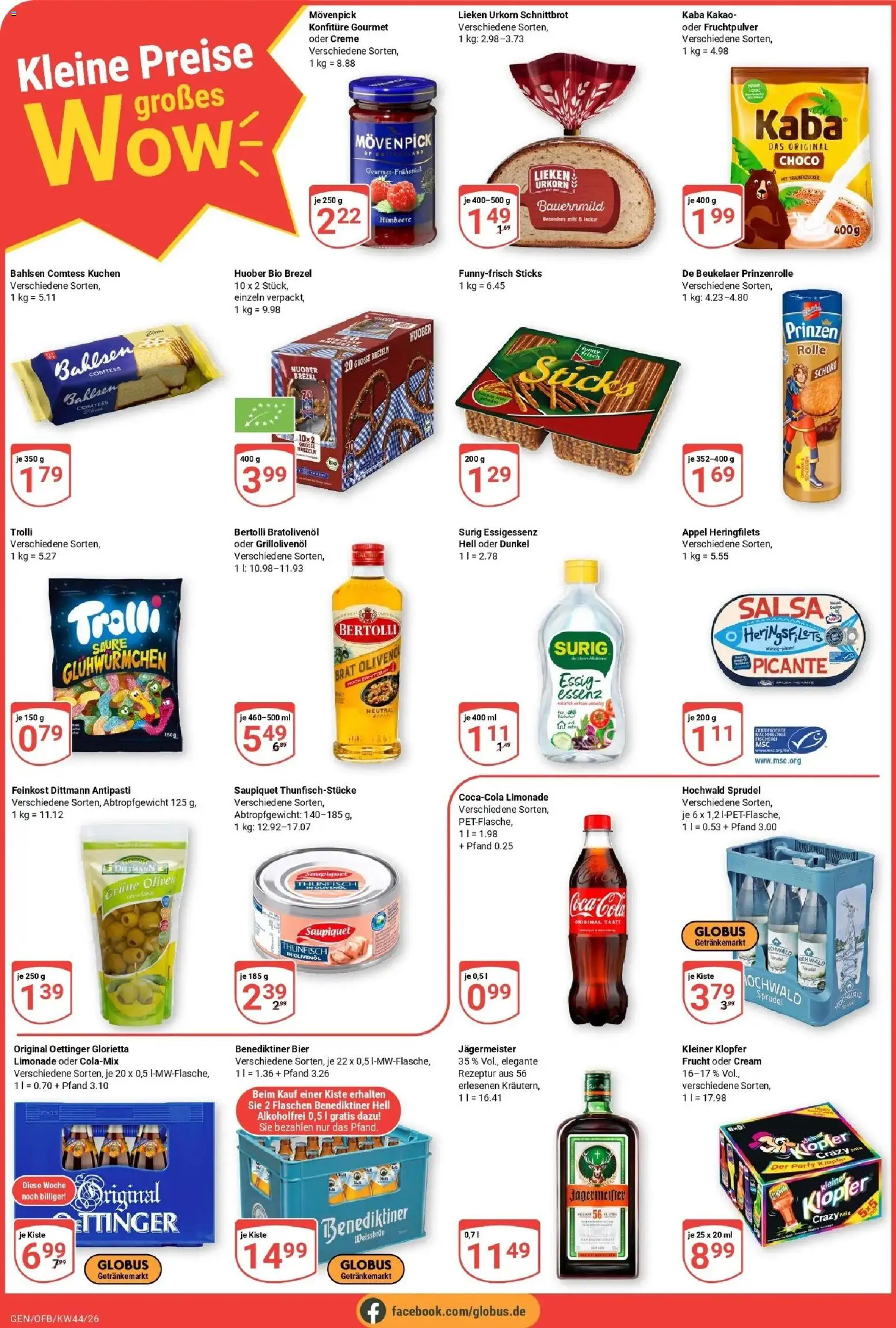 Globus Prospekt Gensingen (ab 26.10.2026) » Angebote online | Seite: 4 | Produkte: Hering, Bier, Essig, Oettinger