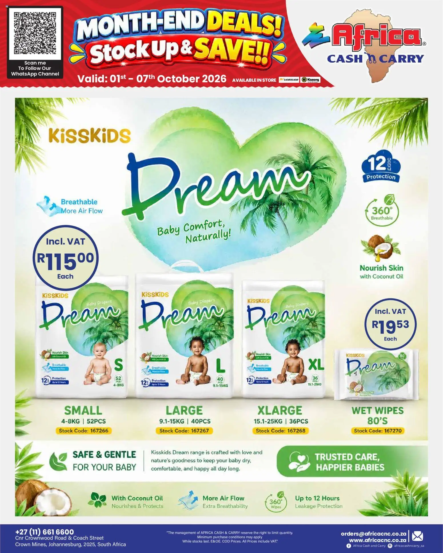 New Africa Cash & Carry catalogue – valid from 01/10/2026 | Page: 10 | Products: Oil, Stock, Coconut oil