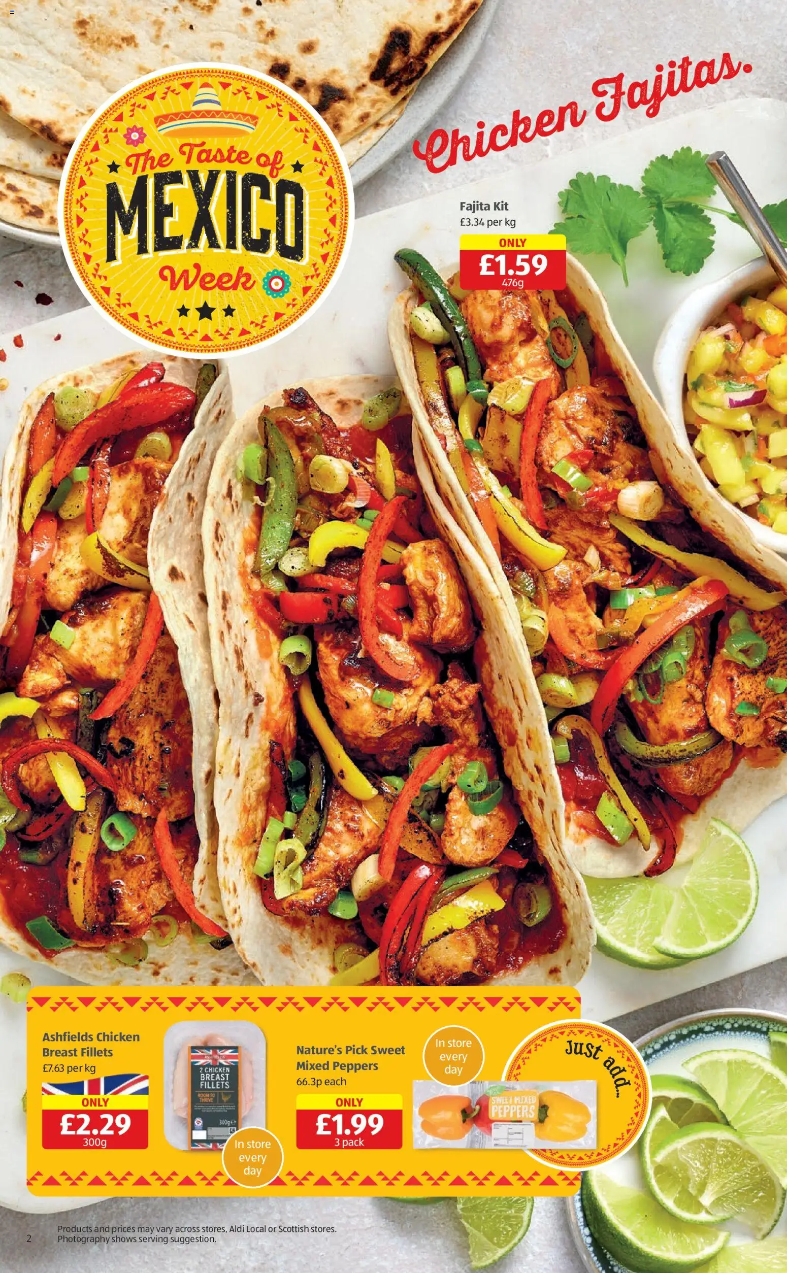 {H1} | Page: 2 | Products: Chicken, Peppers, Chicken breast, Fajita