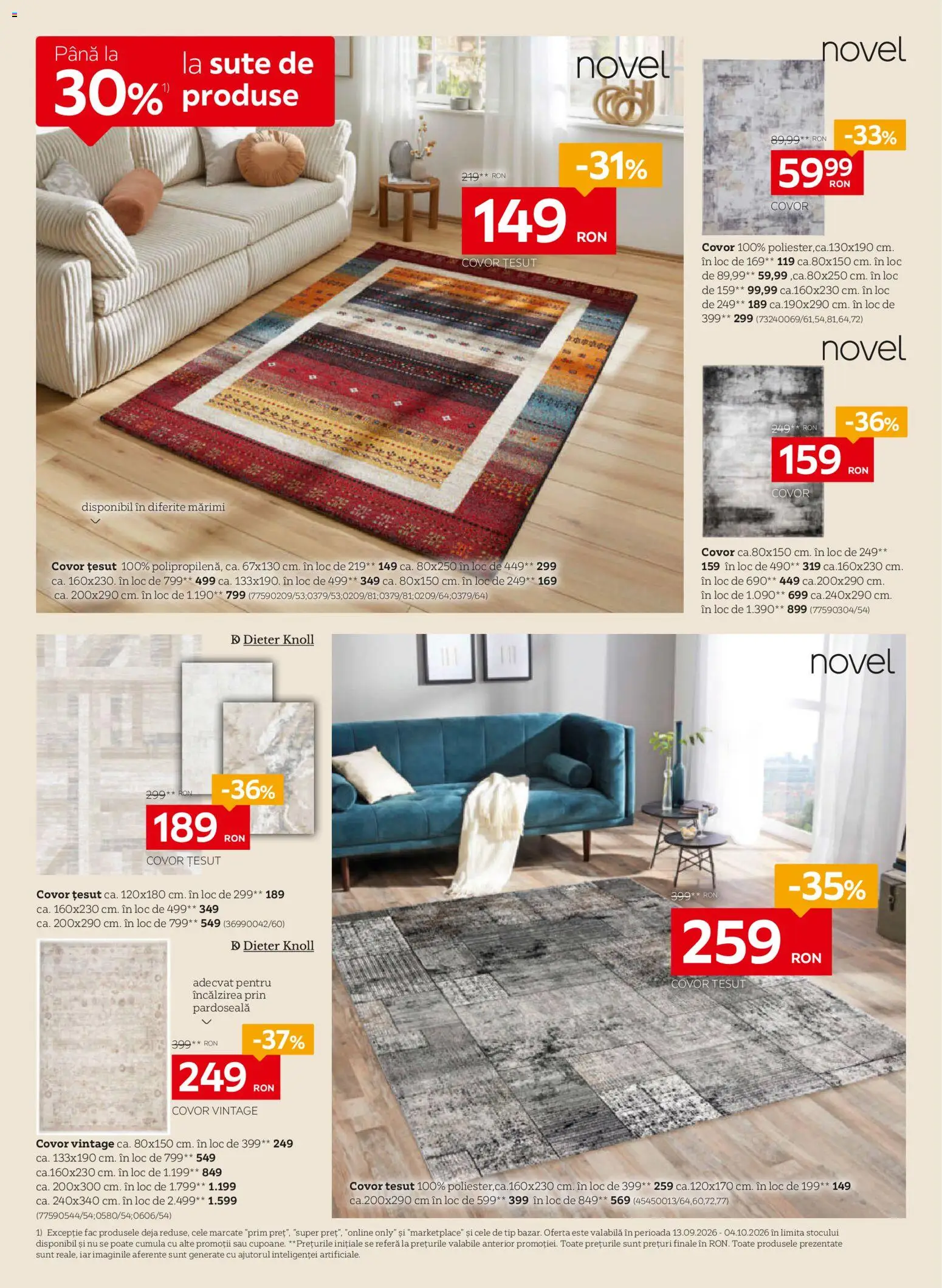 Noul catalog XXXLutz – valabil de la 07.09.2026 | Pagină: 6 | Produse: Covor, Pardoseală, Tip