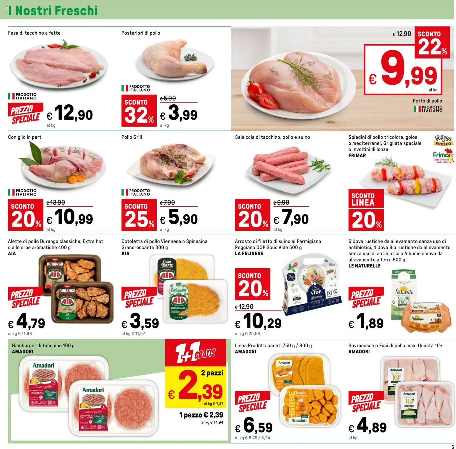 Volantino Iper del 22.05.2026 | Pagina: 3 | Prodotti: Arrosto, Suino, Salsiccia, Hamburger