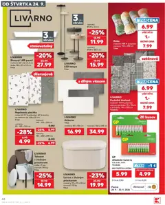 Kaufland leták platný od 24.09.2026 | Strana: 68 | Produkty: Matrace, Plachta, Lampa, Led lampa