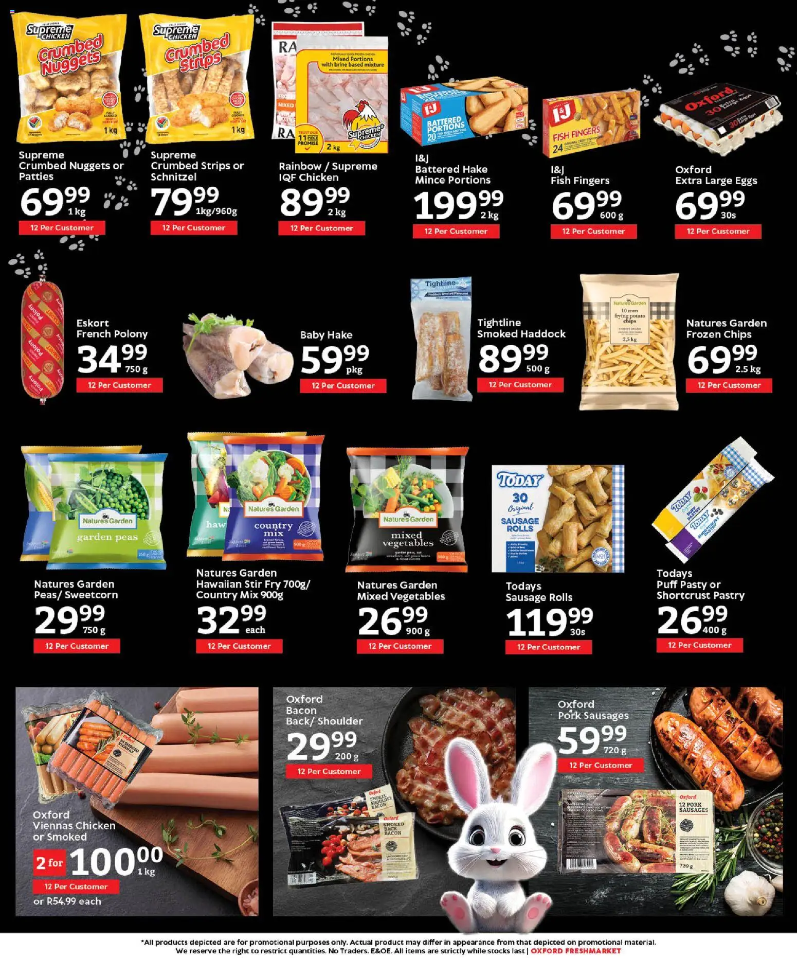 New Oxford Freshmarket catalogue – valid from 11.03.2026 | Page: 13 | Products: Pork, Fish, Chips, Sausage