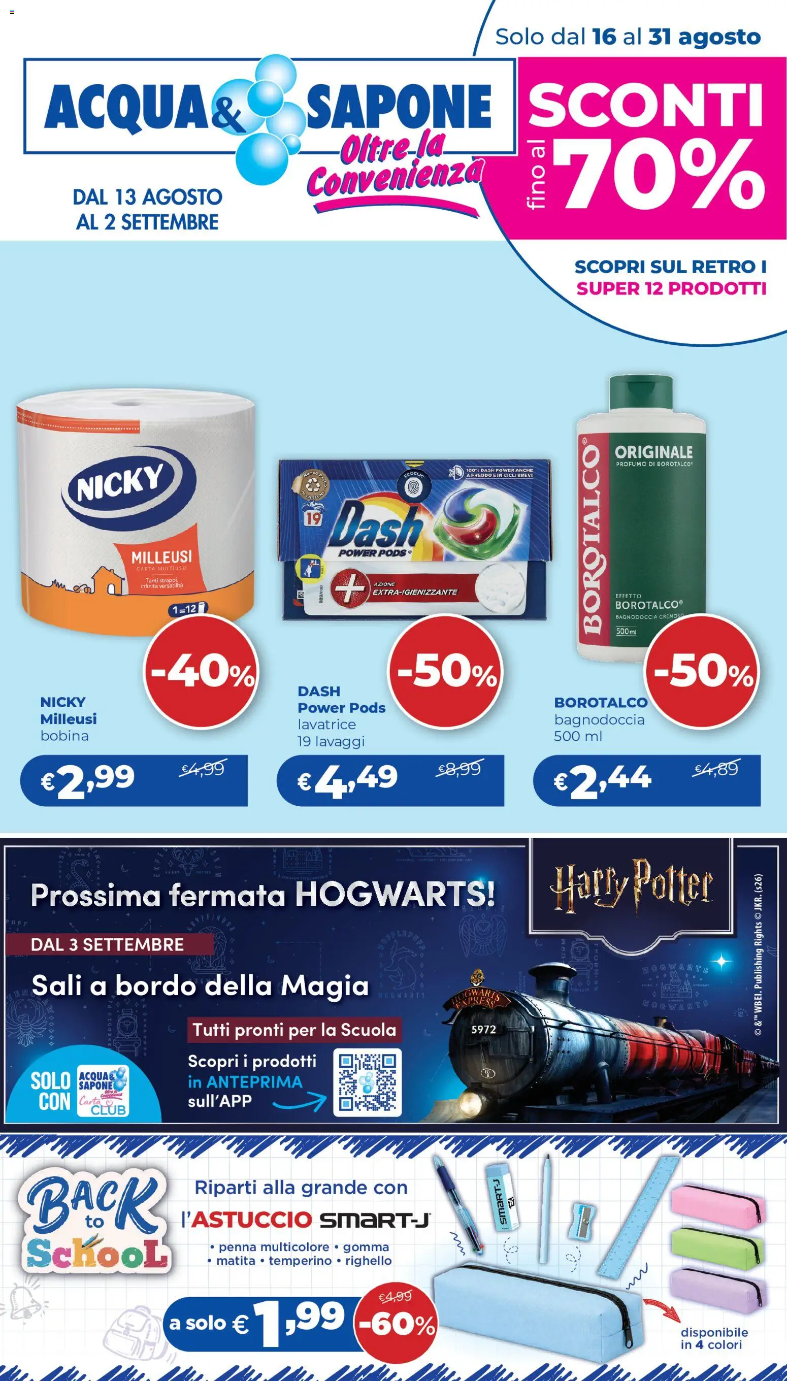 Volantino Acqua e Sapone del 13/08/2026 | Pagina: 1