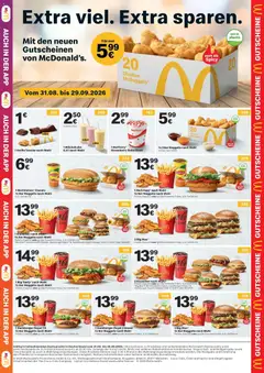 Angebote - McDonald’s: Gutscheine ab 31.08.2026 gültig
