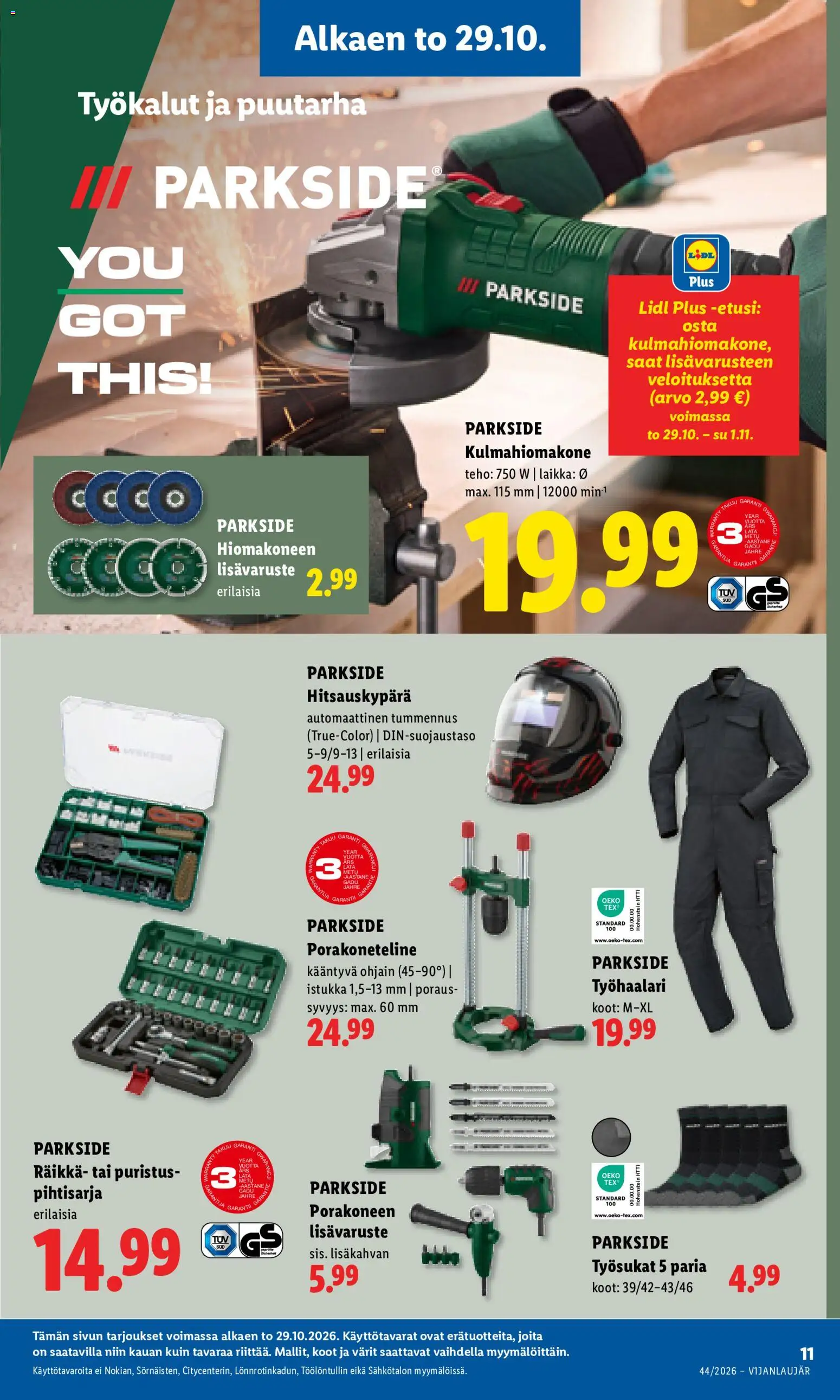 Lidl tarjoukset – voimassa 29/10/2026 alkaen | Sivu: 15