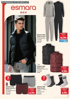 ESMARA MEN, Muški prsluk, 100% poliesterska vlakna, vel. M-XXL, razne boje, komad - Pregled kataloga iz trgovine Kaufland, vrijedi od 16.09.2026 | Stranica: 25