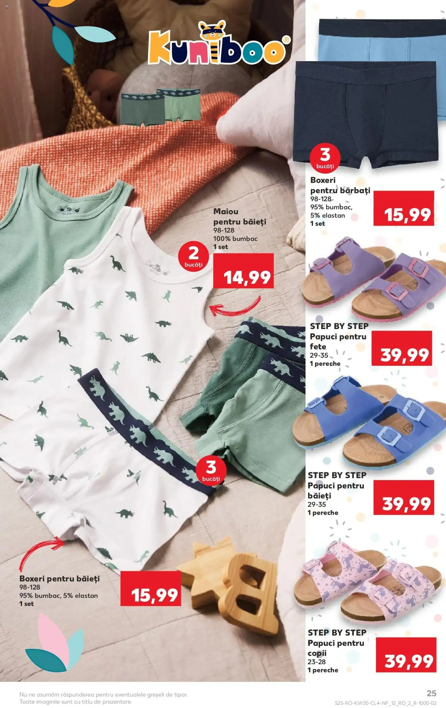 Noul catalog Kaufland – valabil de la 13.05.2026 | Pagină: 25 | Produse: Top, Maiou, Boxeri, Papuci
