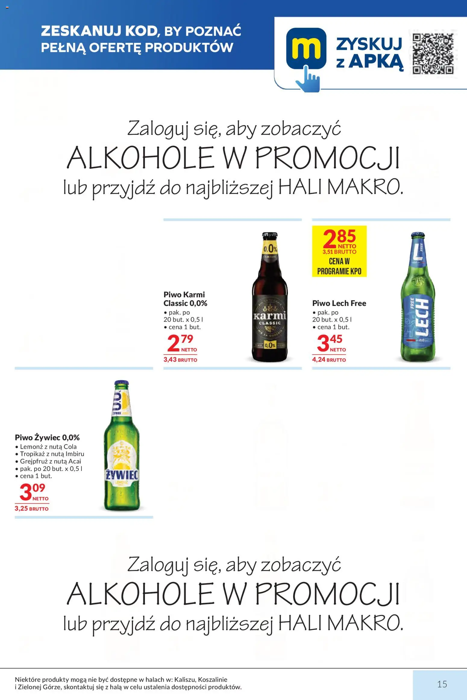 Makro gazetka od 21.07.2026 | Strona: 15 | Produkty: Piwo