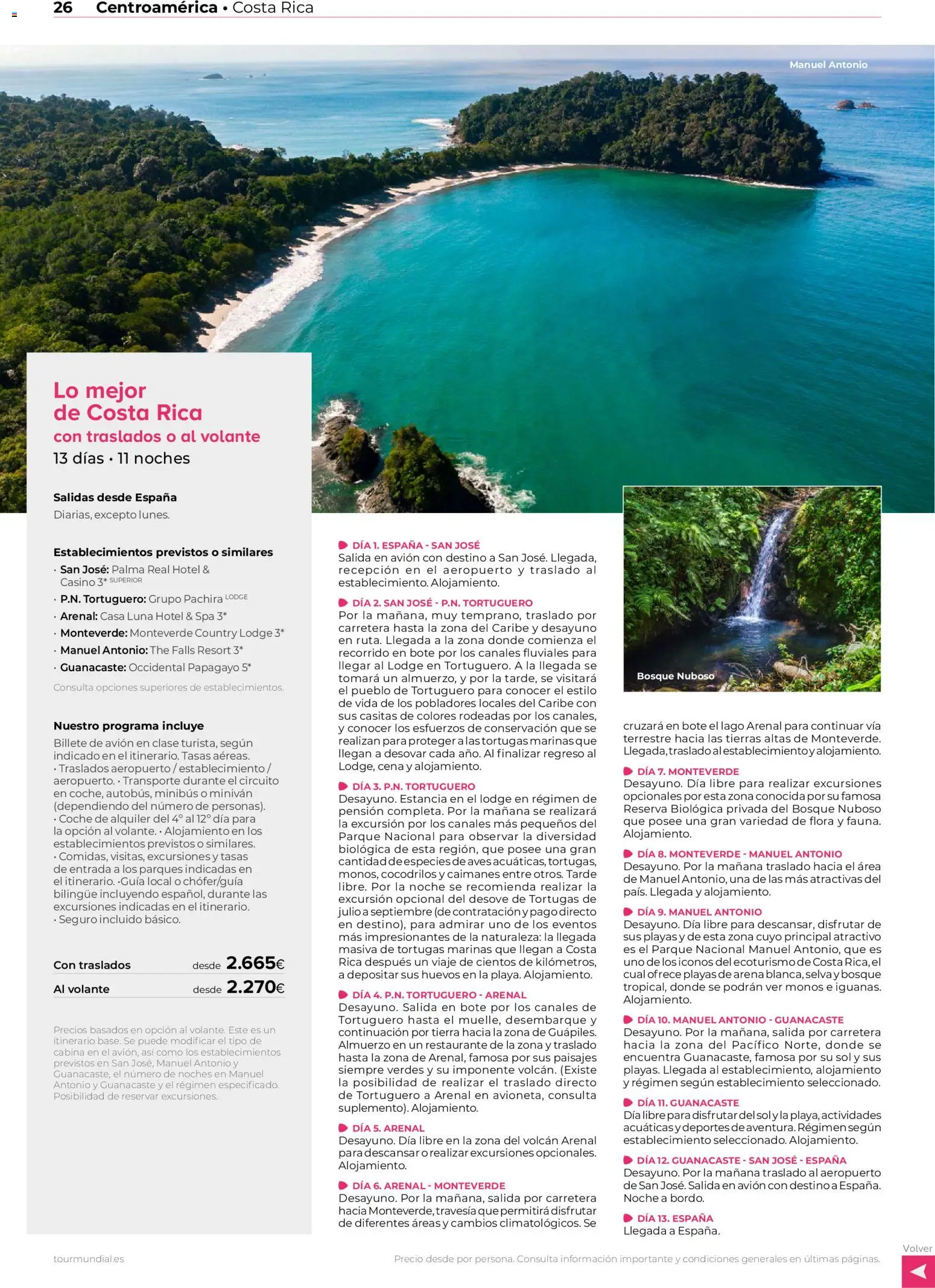 Viajes El Corte Inglés Centroamérica y Sudamérica │ válido desde el 01/01/2026 | Página: 25 | Productos: Aves, Huevos, Tierra