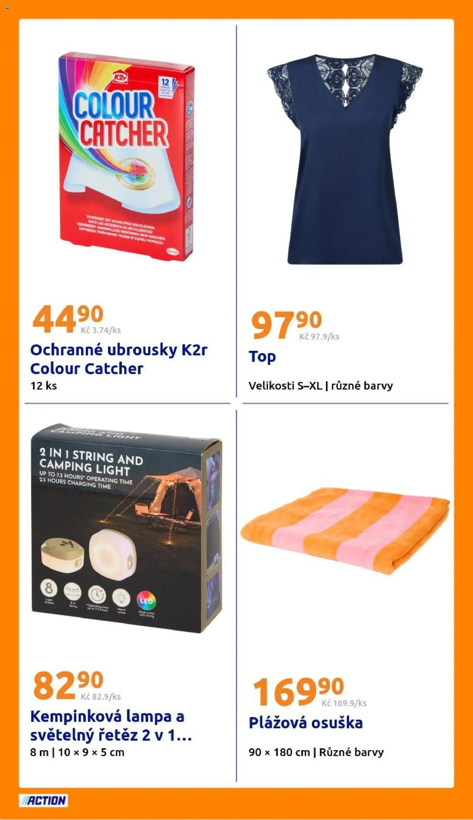 Action leták od 01.07.2026 | Strana: 26 | Produkty: Ubrousky, Plážová osuška, Světelný řetěz, Lampa