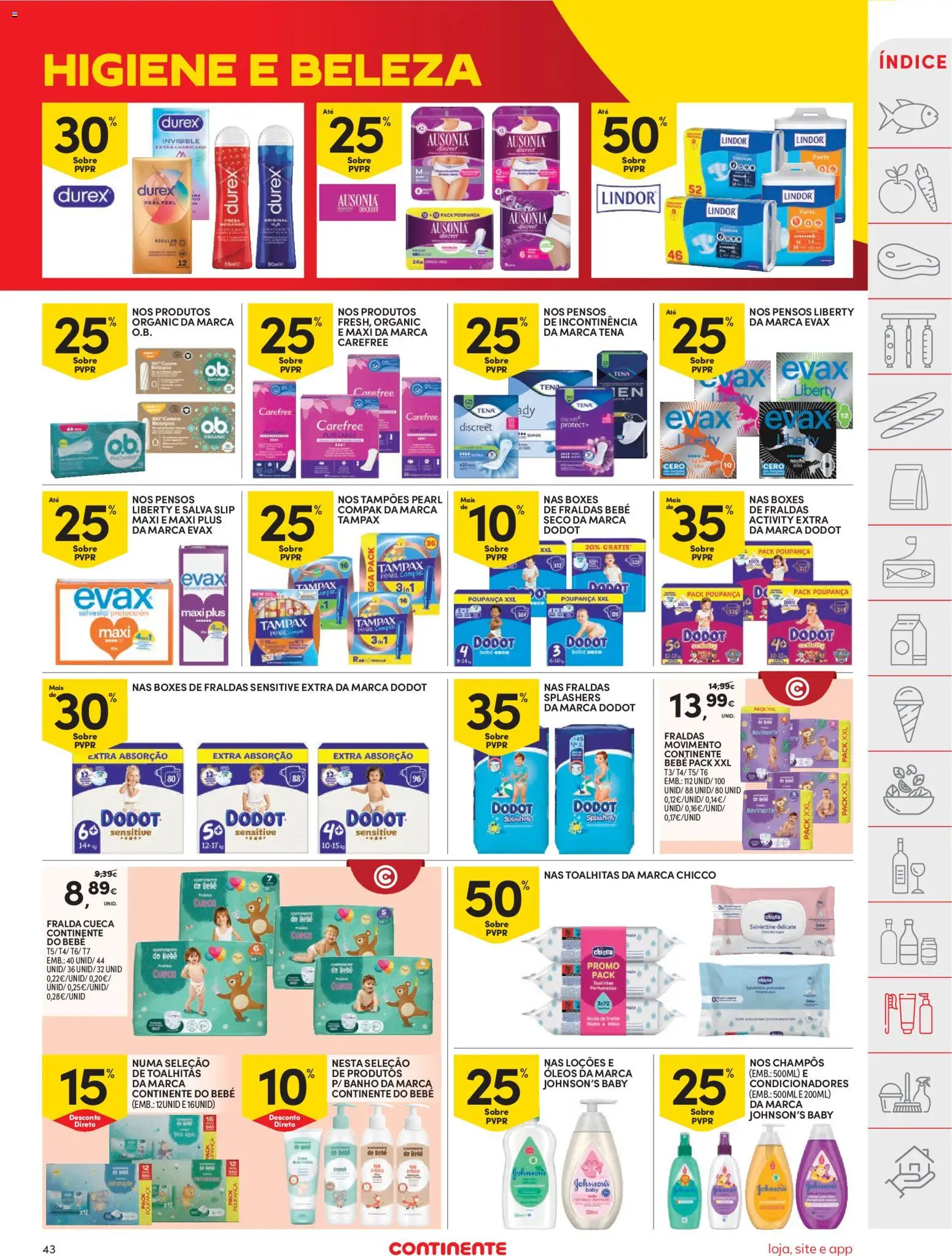 Continente folheto │ válido de 07/07/2026 | Página: 45 | Produtos: Fraldas, Banho