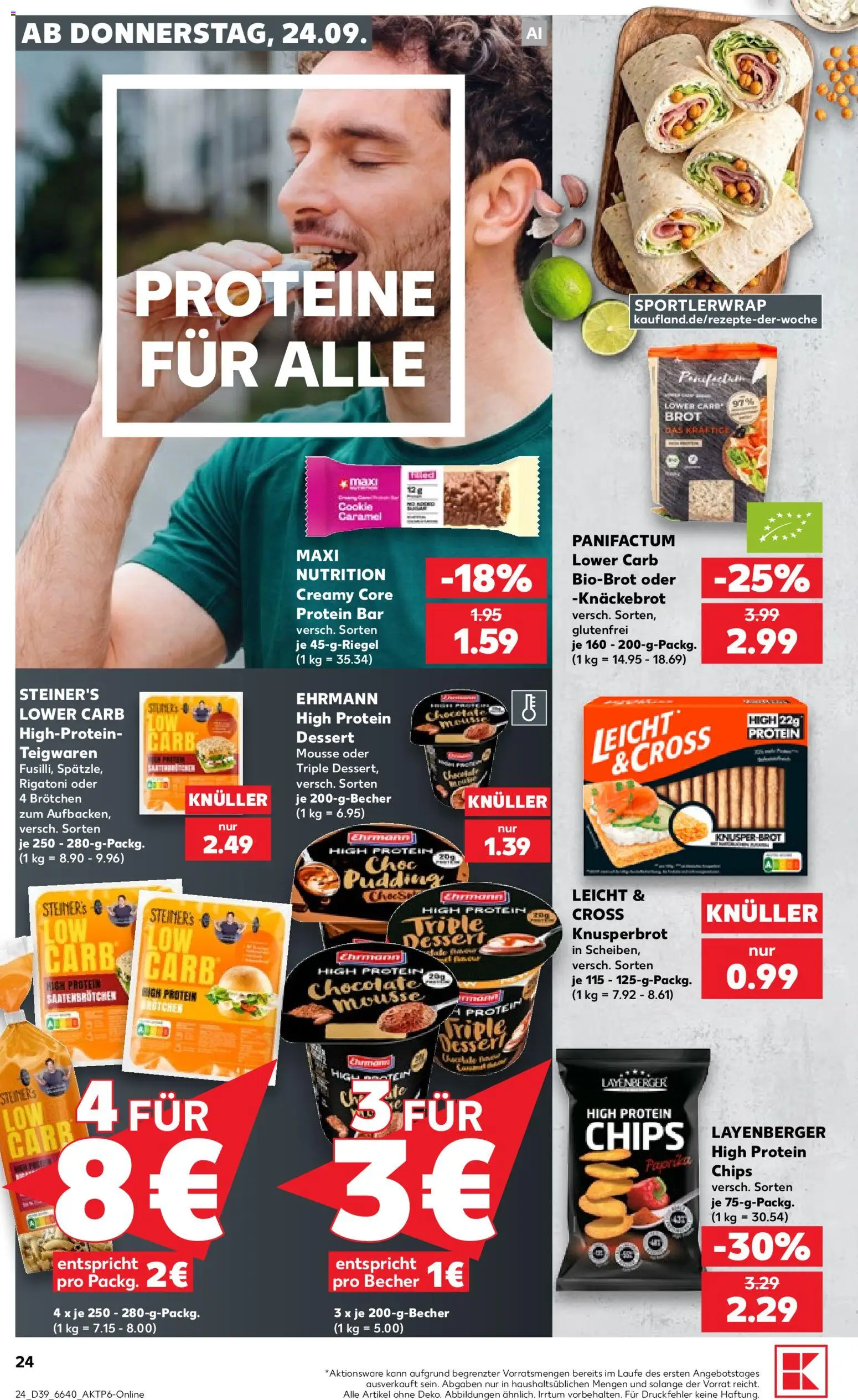Kaufland Prospekt – gültig ab 24.09.2026 | Seite: 24 | Produkte: Pudding, Brot, Chips