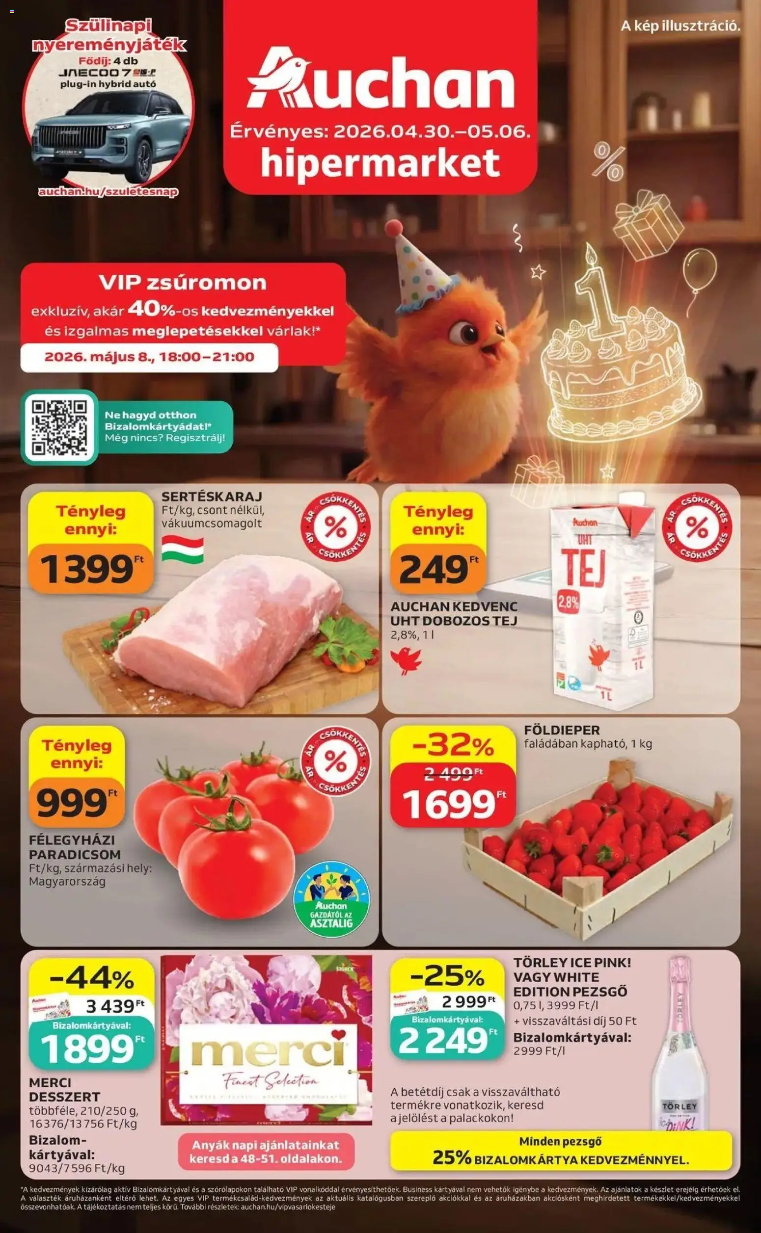 Auchan akciós ujság - amely érvényes a következő dátumtól: 30.04.2026 | Oldal: 1
