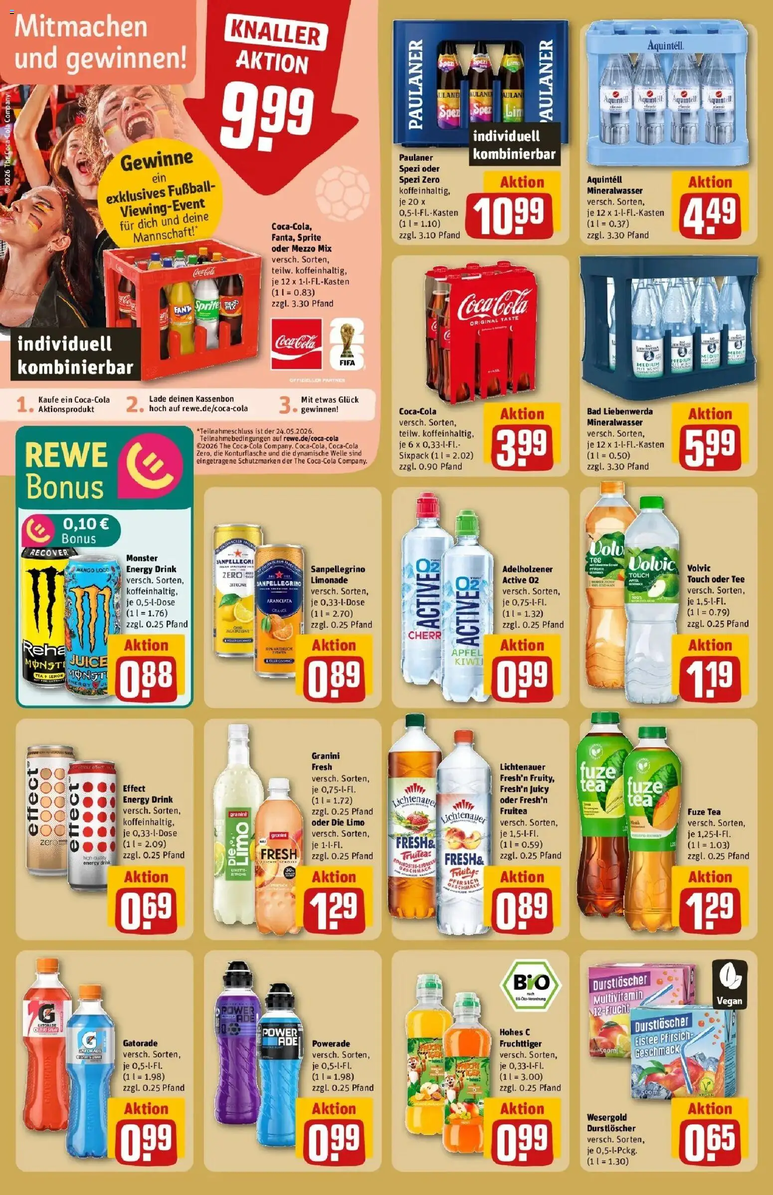 Rewe Prospekt Hohen Neuendorf Ot Bergfelde – gültig ab 17.05.2026 | Seite: 24 | Produkte: Coca cola, Mango, Pfirsich, Granini