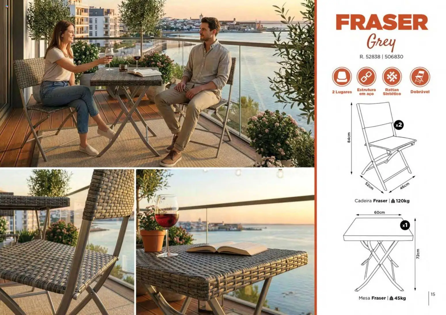 Espaço Casa folheto Ar Livre 2026 │ válido de 07.03.2026 | Página: 15 | Produtos: Mesa, Cadeira