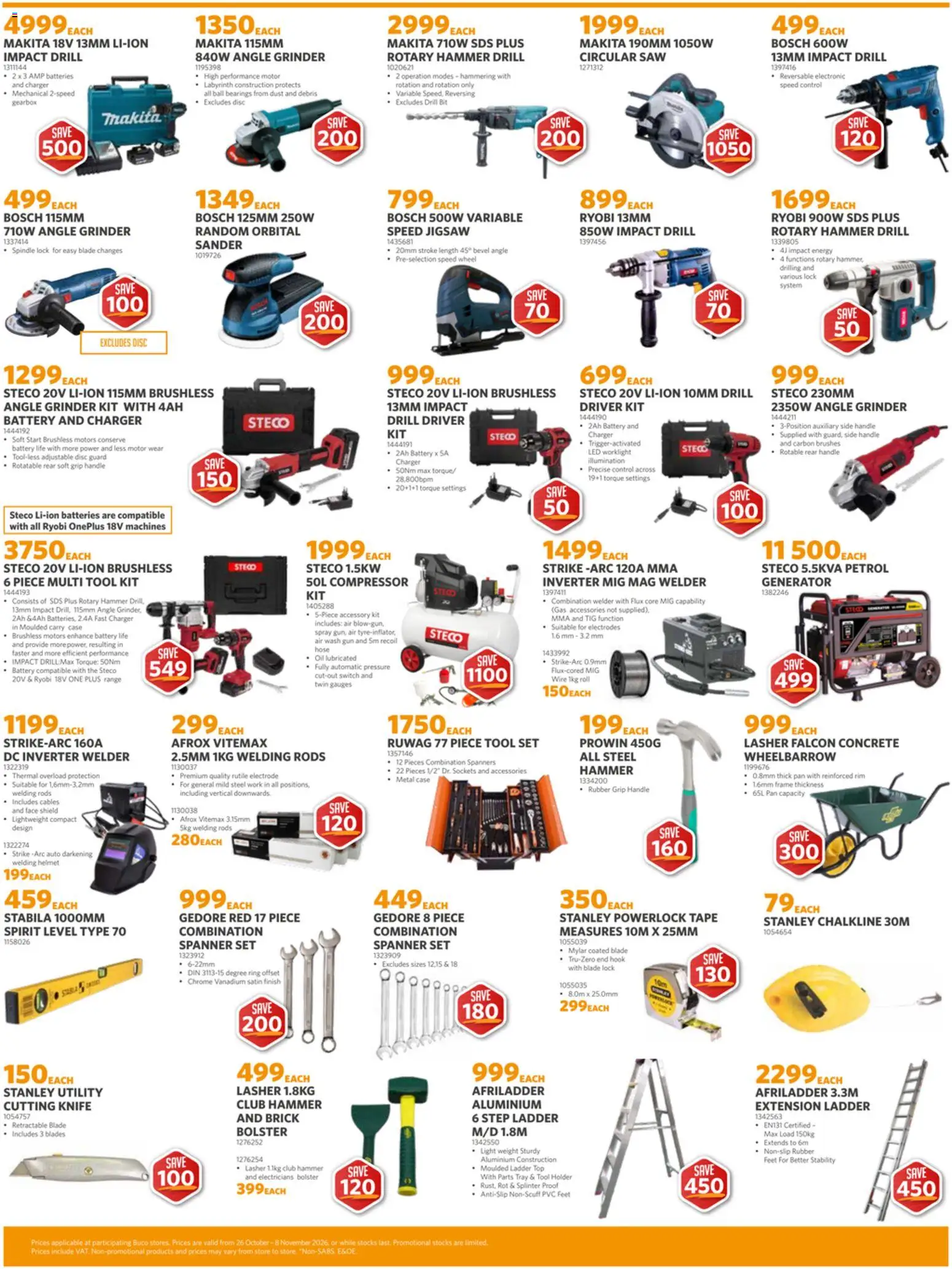 New BUCO catalogue – valid from 26/10/2026 | Page: 2