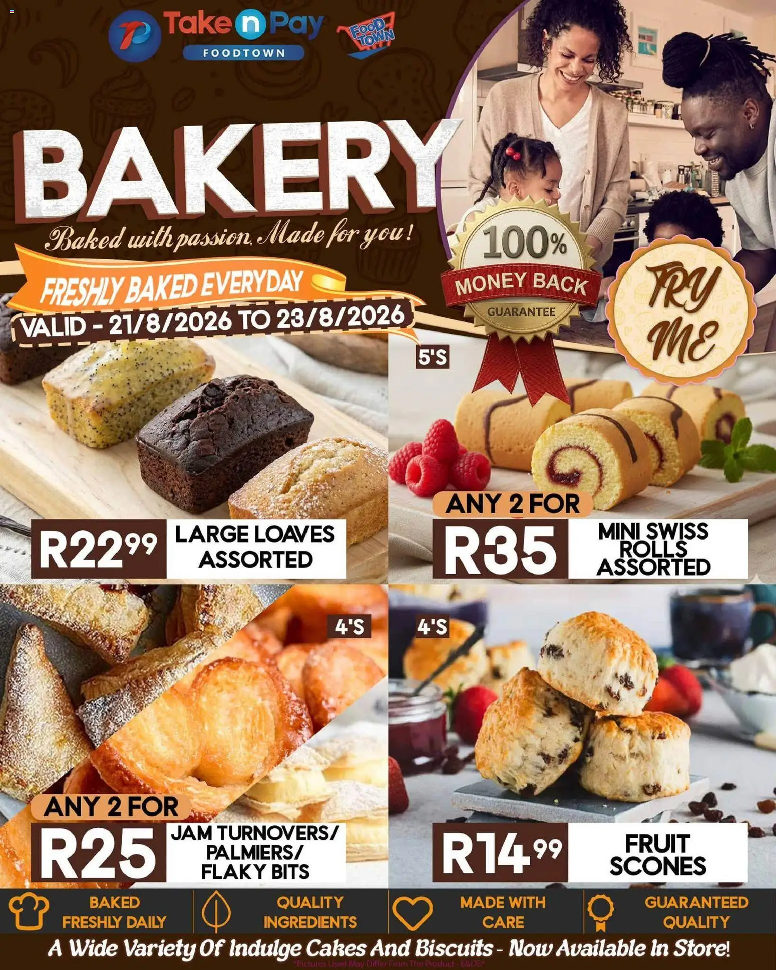 New Take n Pay catalogue – valid from 21/08/2026 | Page: 6 | Products: Jam, Bakery, Ingredients, Biscuits