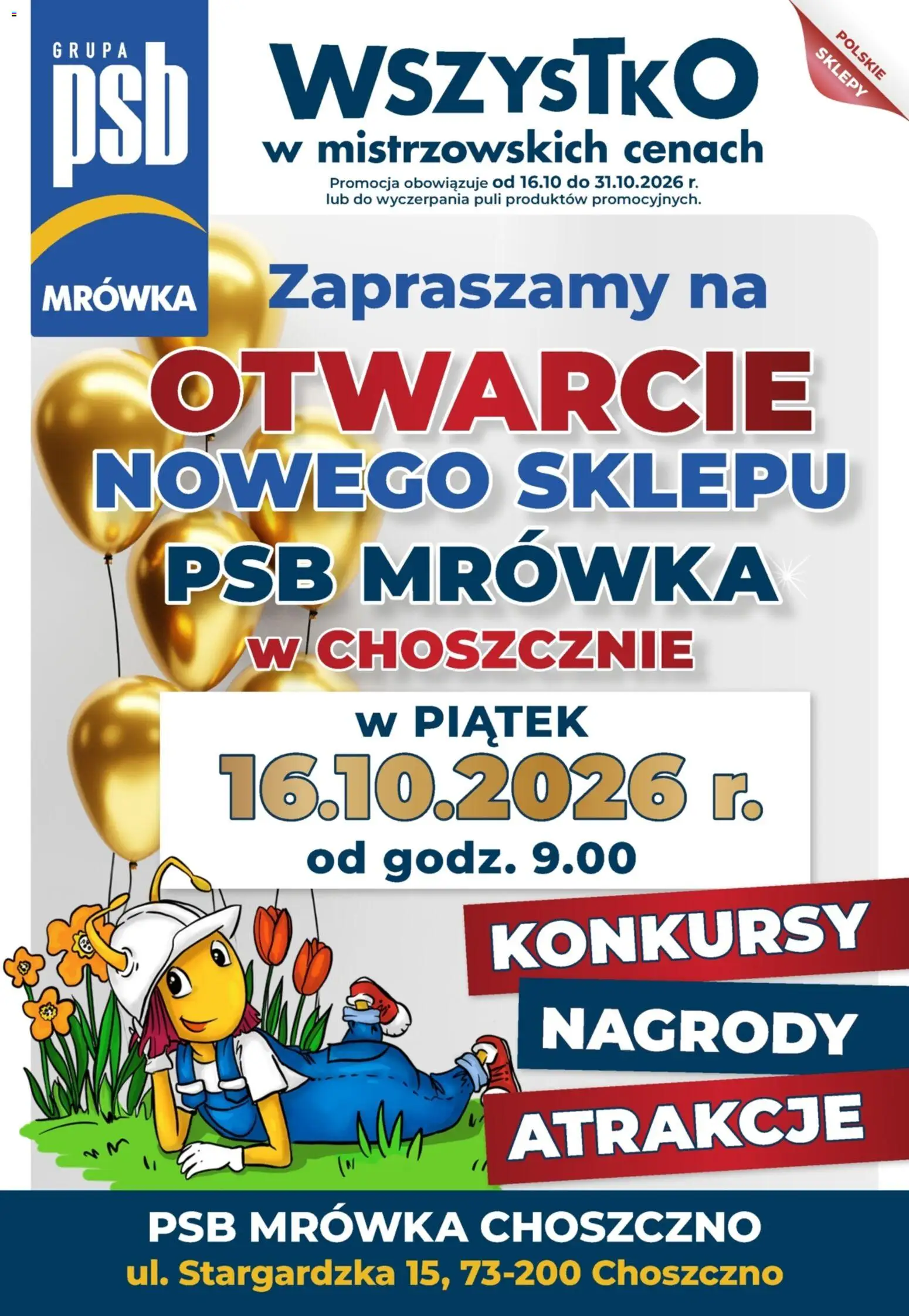 Mrówka gazetka - Choszczno od 16.10.2026 | Strona: 1