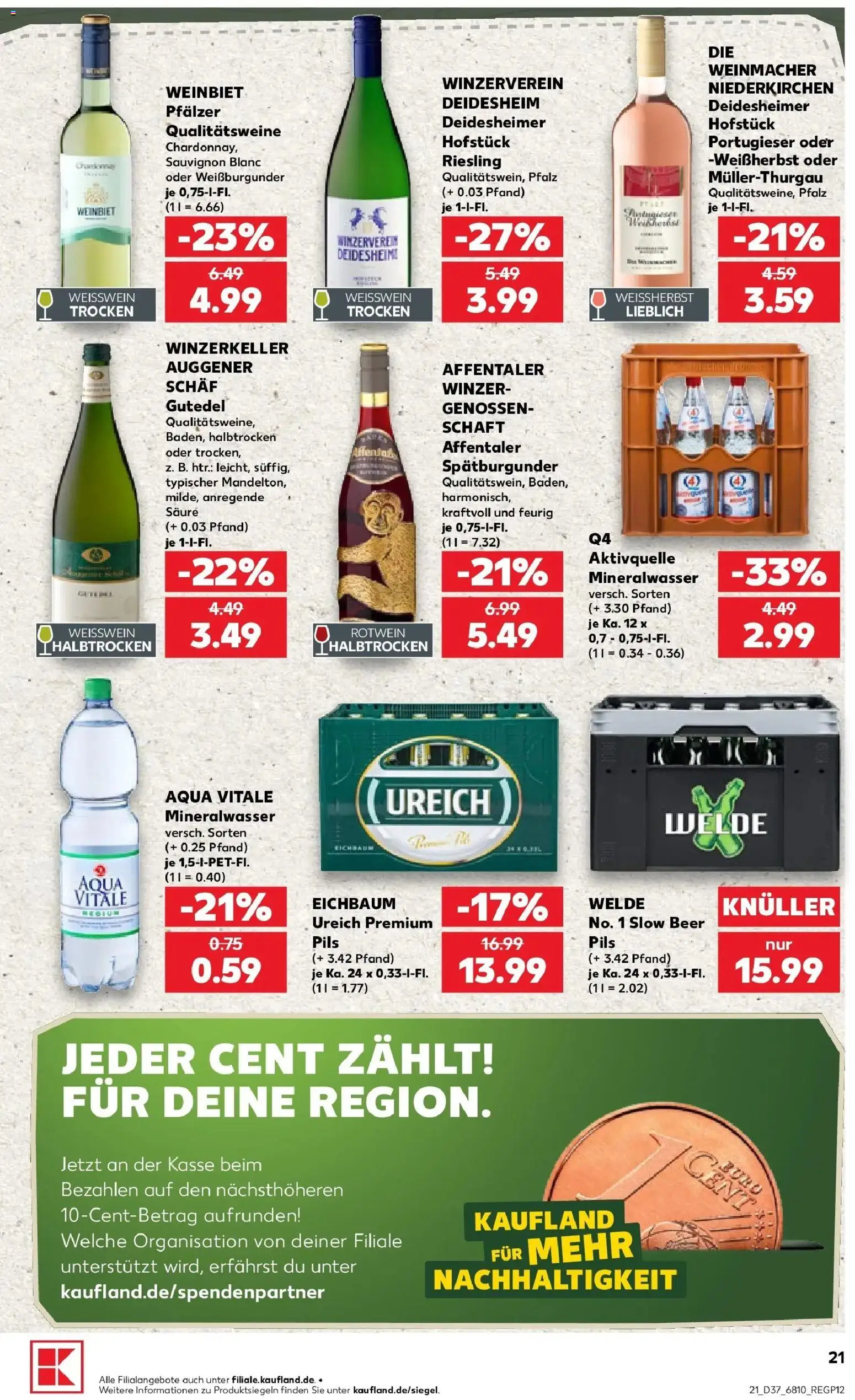 Prospekt Kaufland ab 07.09.2026 » Angebote Online zum Blättern | Seite: 30 | Produkte: Weißwein, Rotwein, Pils, Wein
