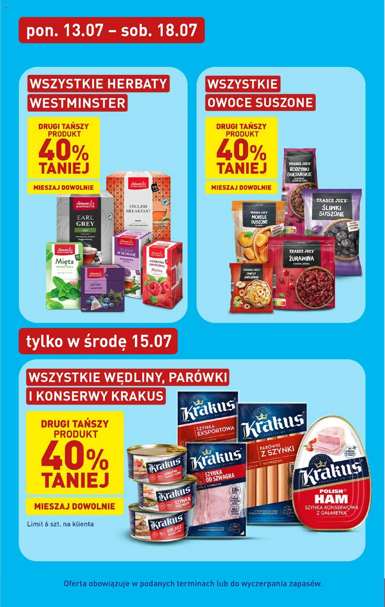 Aldi gazetka od 13.07.2026 | Strona: 19 | Produkty: Malina, Jeżyny, Rodzynki, Owoce