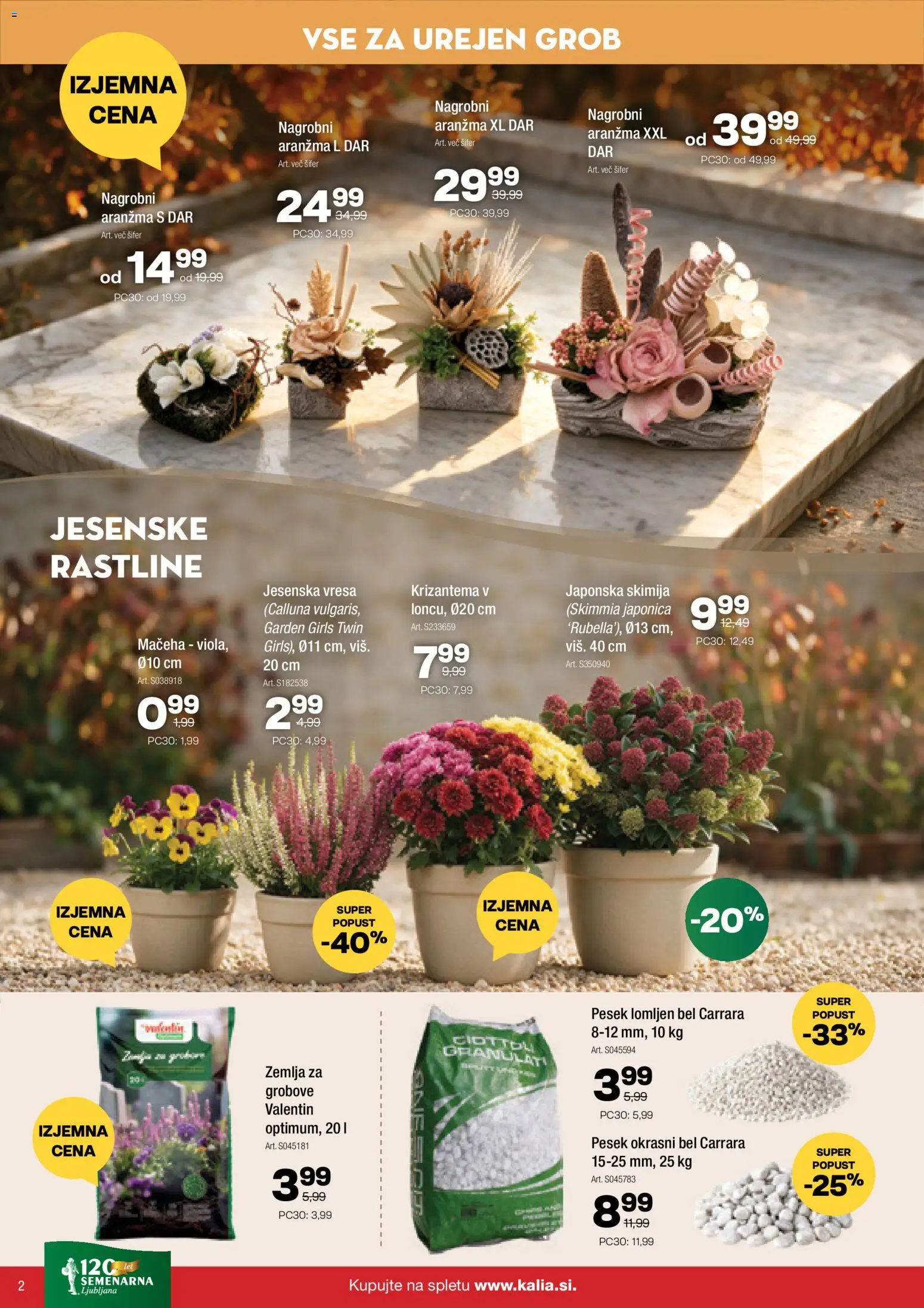 Novi Kalia katalog ponudbe – veljaven od 05.10.2026 | Stran: 2 | Izdelki: Žemlja