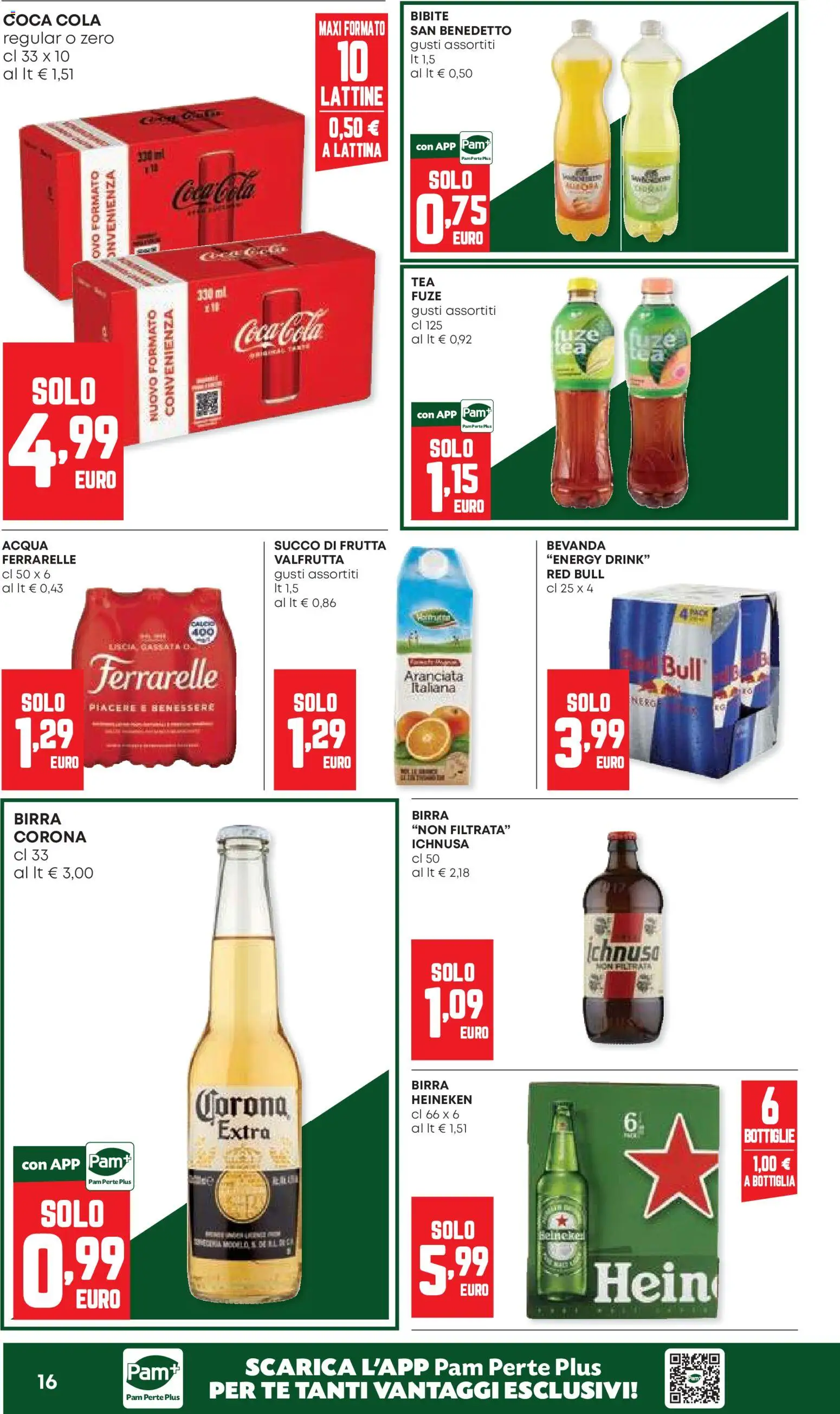 Volantino Panorama del 27/08/2026 | Pagina: 16 | Prodotti: Frutta, Heineken, Ferrarelle, Coca Cola