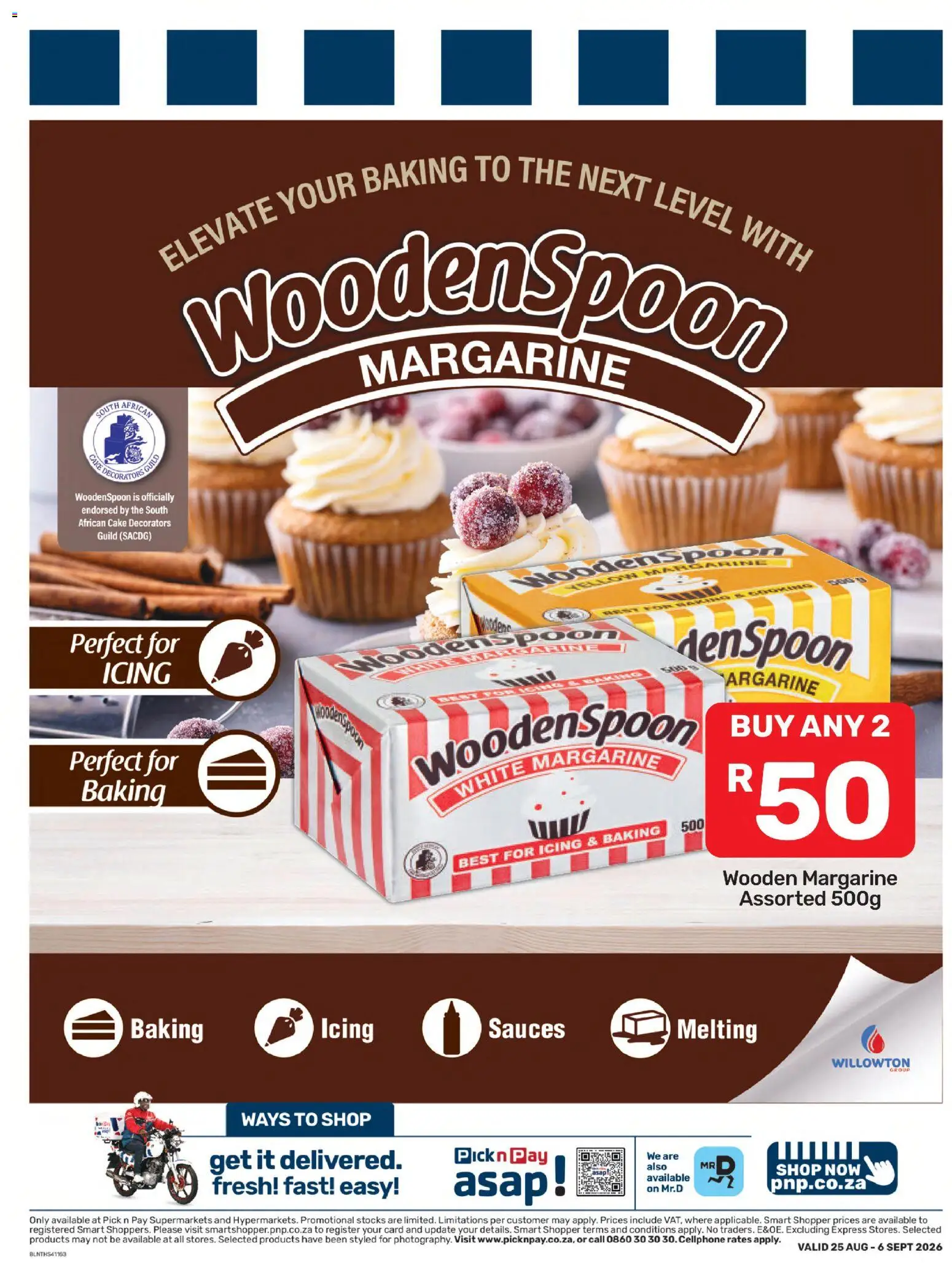 New Pick n Pay catalogue – valid from 25/08/2026 | Page: 13 | Products: Cake, Margarine, Sauces