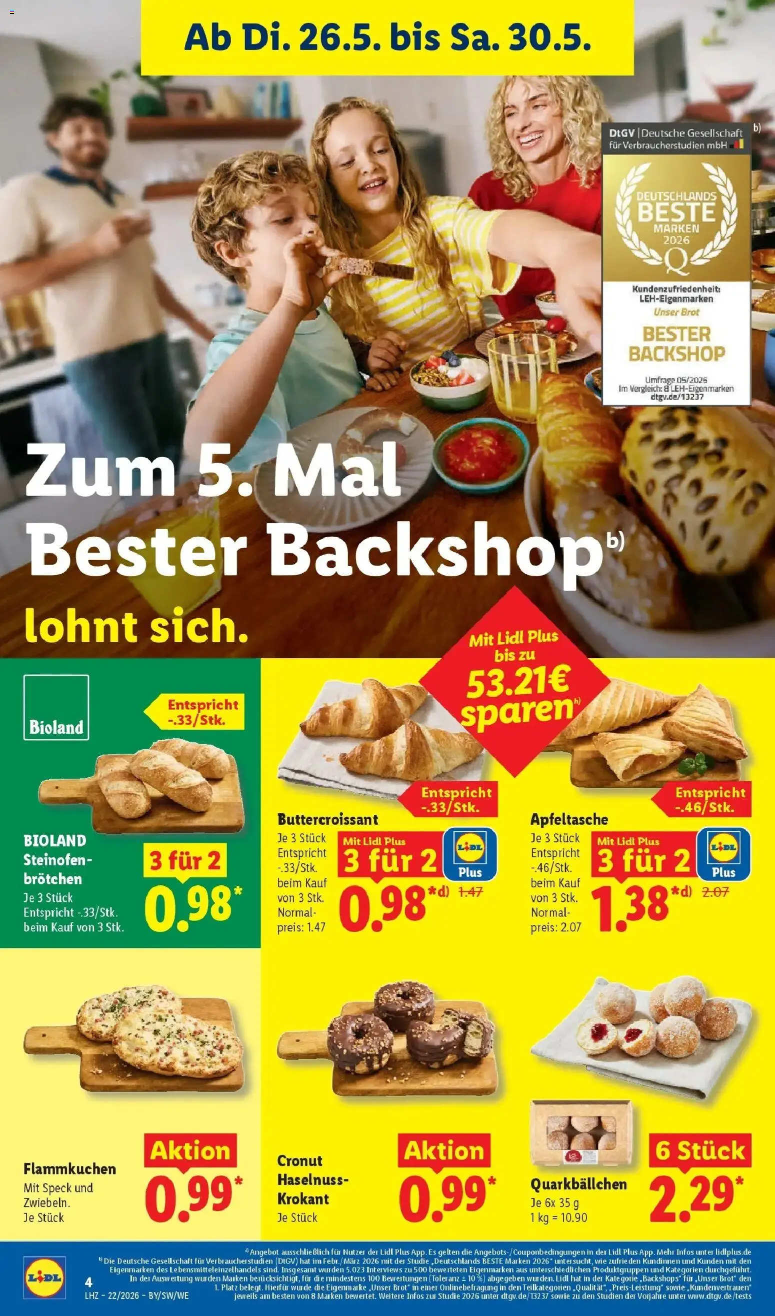 Lidl Prospekt Hof-innenstadt – gültig ab 26.05.2026 | Seite: 10 | Produkte: Brot