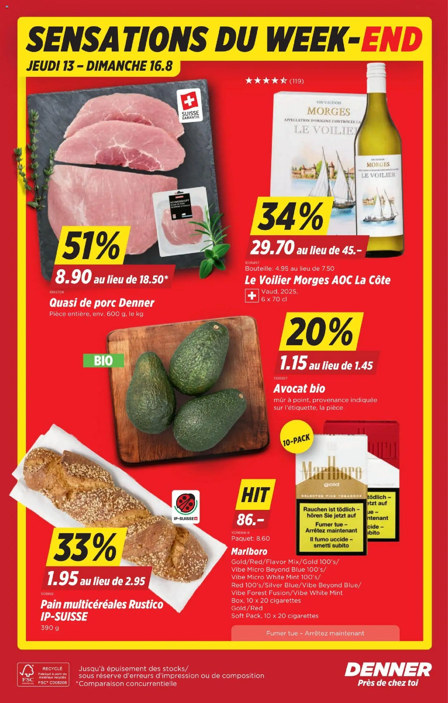 Denner aktionen FR – gültig ab 13.08.2026 | Seite: 20 | Produkte: Avocado