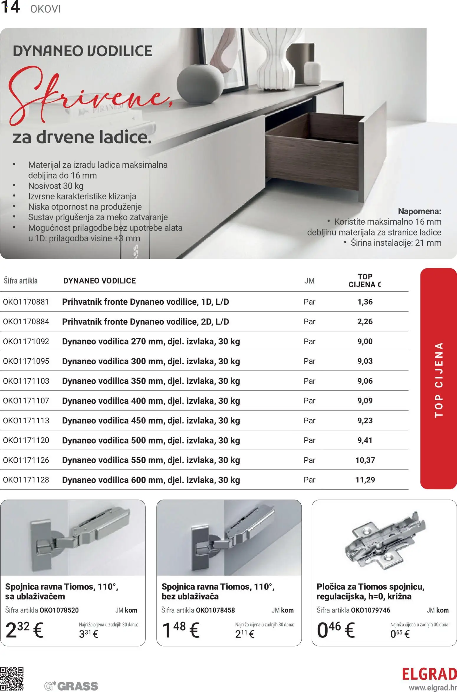 Elgrad katalog | vrijedi od 13.07.2026 | Stranica: 14 | Proizvodi: Ladice