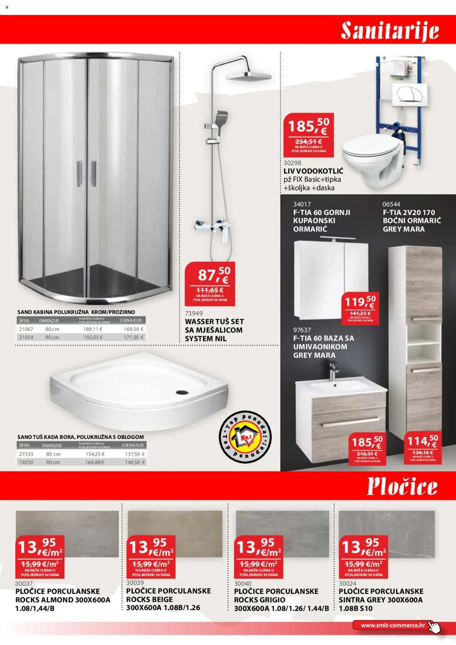 Smit Commerce katalog | vrijedi od 15.08.2026 | Stranica: 7 | Proizvodi: Tuš, Pločice, Tuš set, Vodokotlić