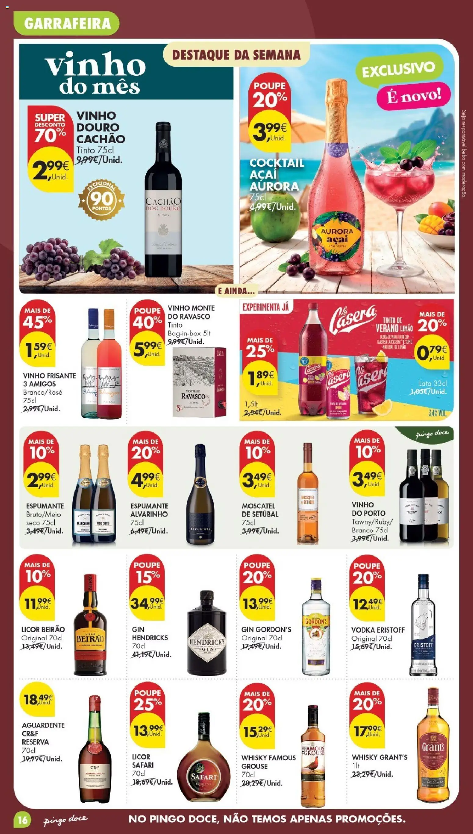 Pingo Doce Poupe Esta Semana Madeira │ válido de 15/09/2026 | Página: 16 | Produtos: Whisky, Espumante, Açai, Vinho