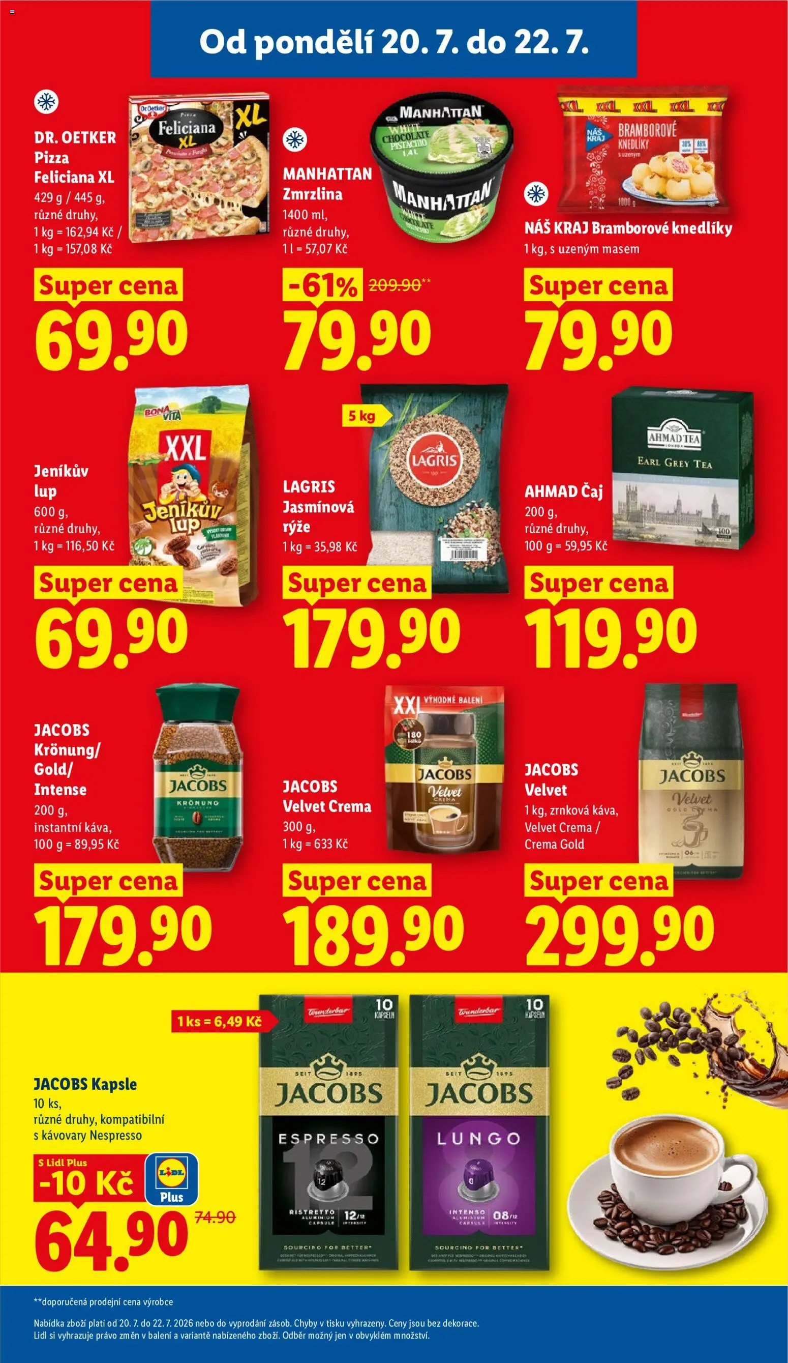 Lidl leták od 20.07.2026 | Strana: 17 | Produkty: Káva, Instantní káva, Jacobs, Jasmínová rýže